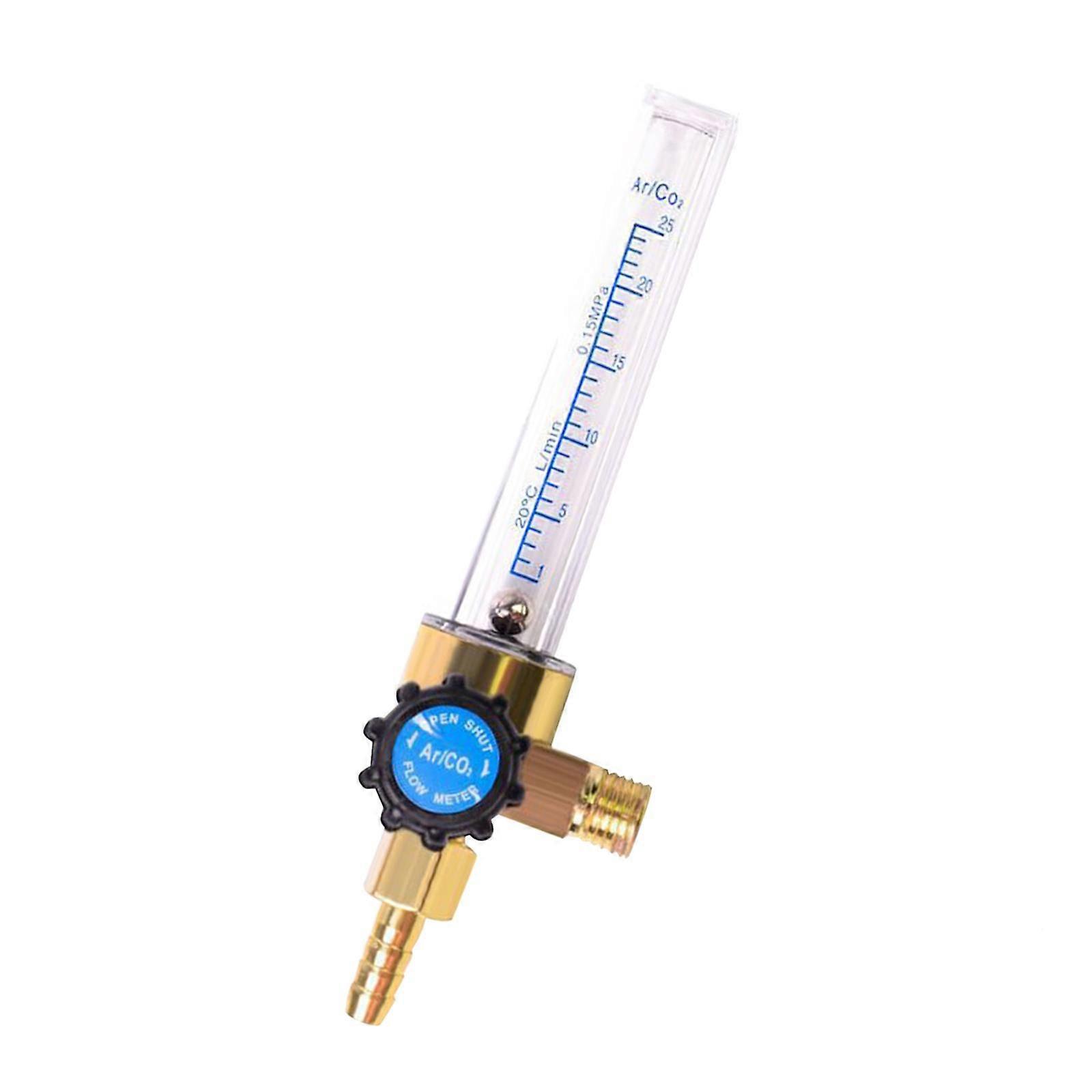 Argon Regulator Flowmeter Range 1-25 L/Min Easy to Mount G3/8 Thread 0.35mpa