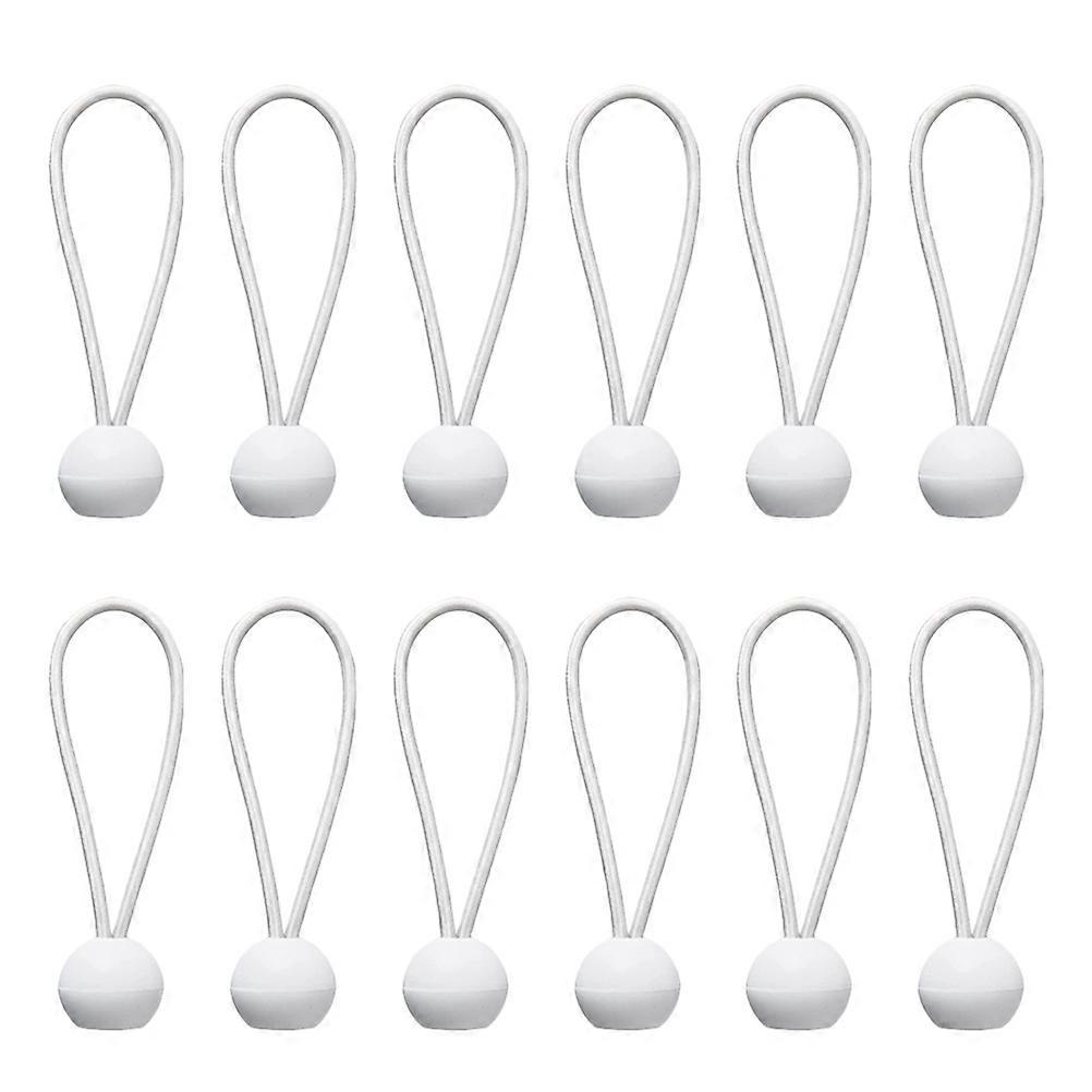 White Ball Bungee Cord Bungee Strap for Luggage Binding 50Pcs