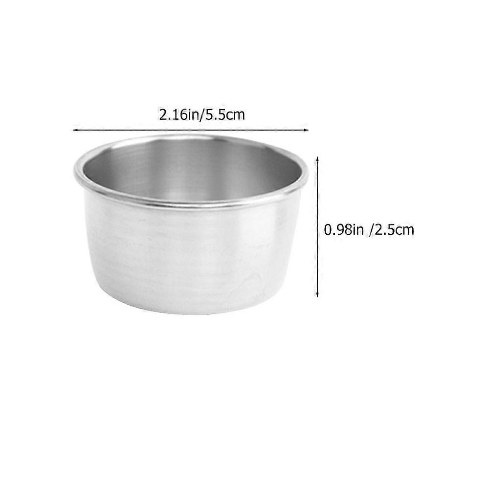 Silver Sauce Cups Made of Stainless Steel for Storage 2Pcs Steak Sauce