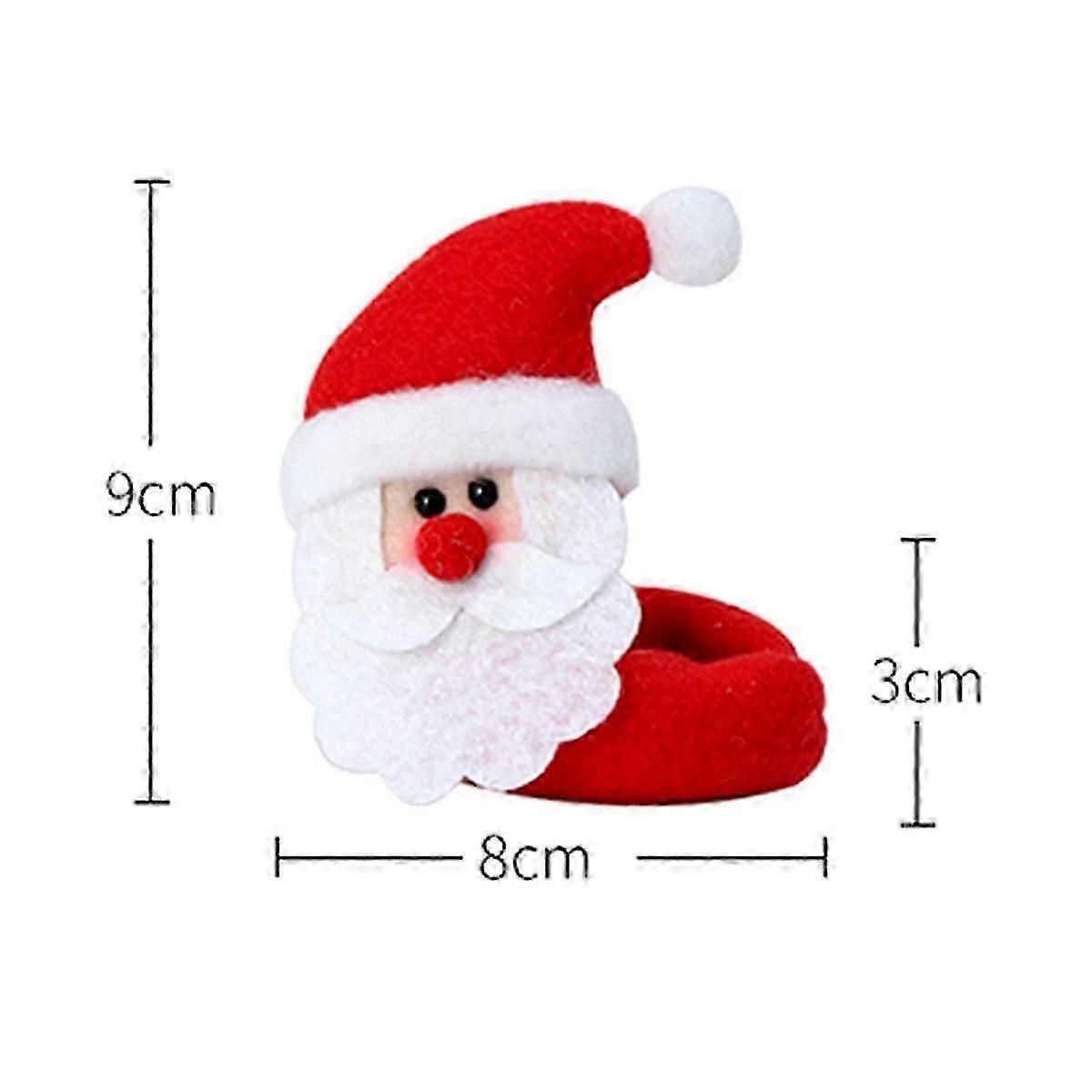 6pcs Christmas Wine Glass Santa- - Drink Markers For Christmas Holiday Party Wine Glass
