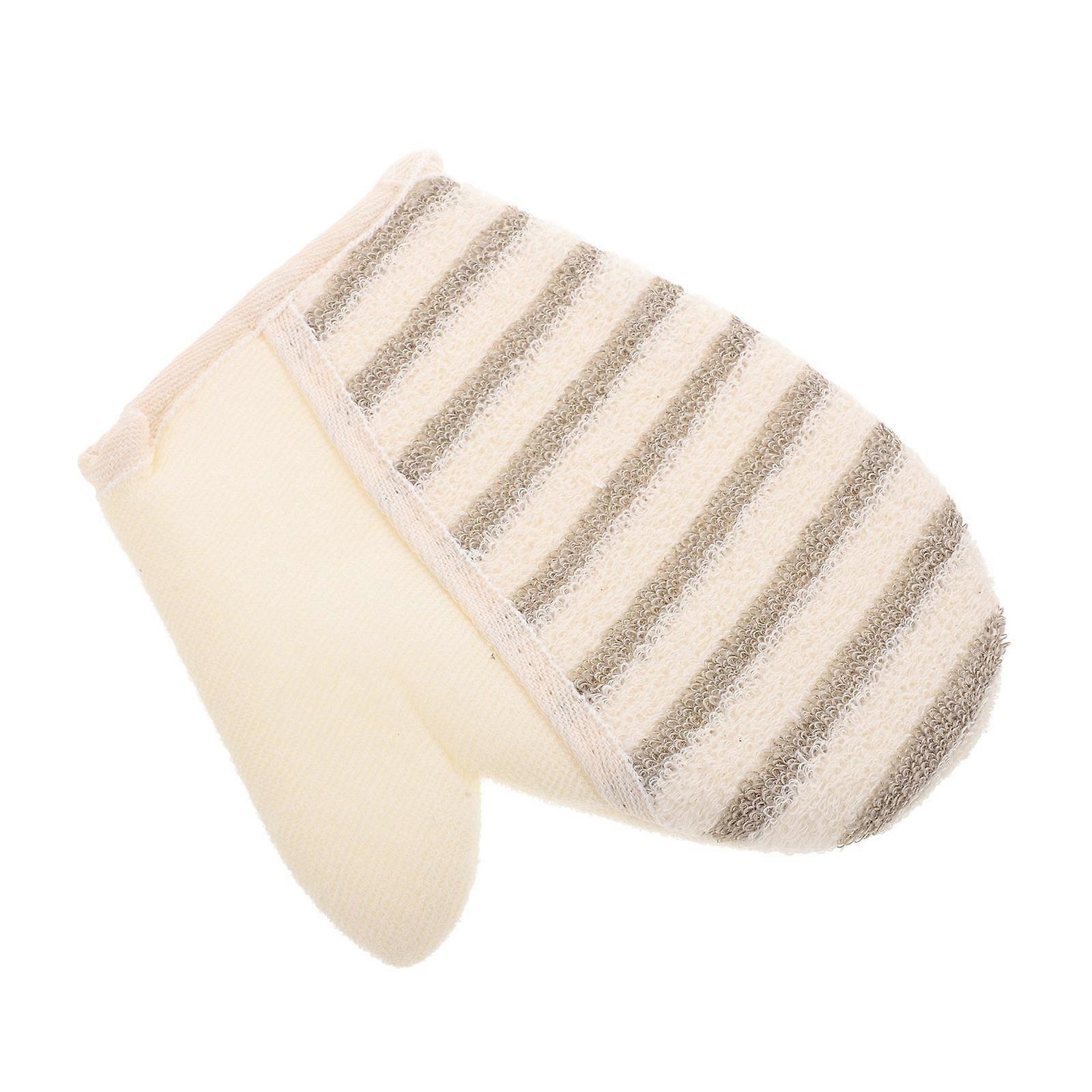 Body Exfoliating Tool Exfoliating Glove Shower Multi Flax Material for 1Pcs