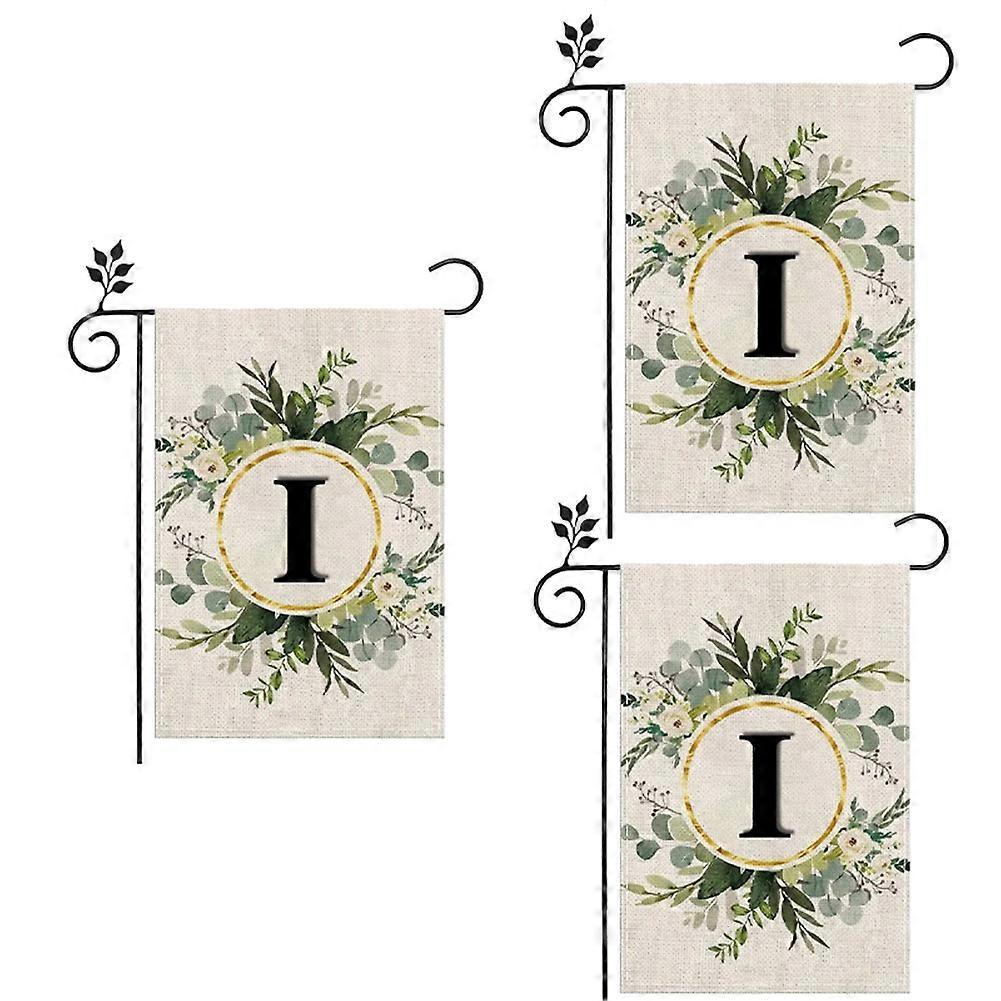 I Linen Garden Flag Double Layer Double Sided Letters