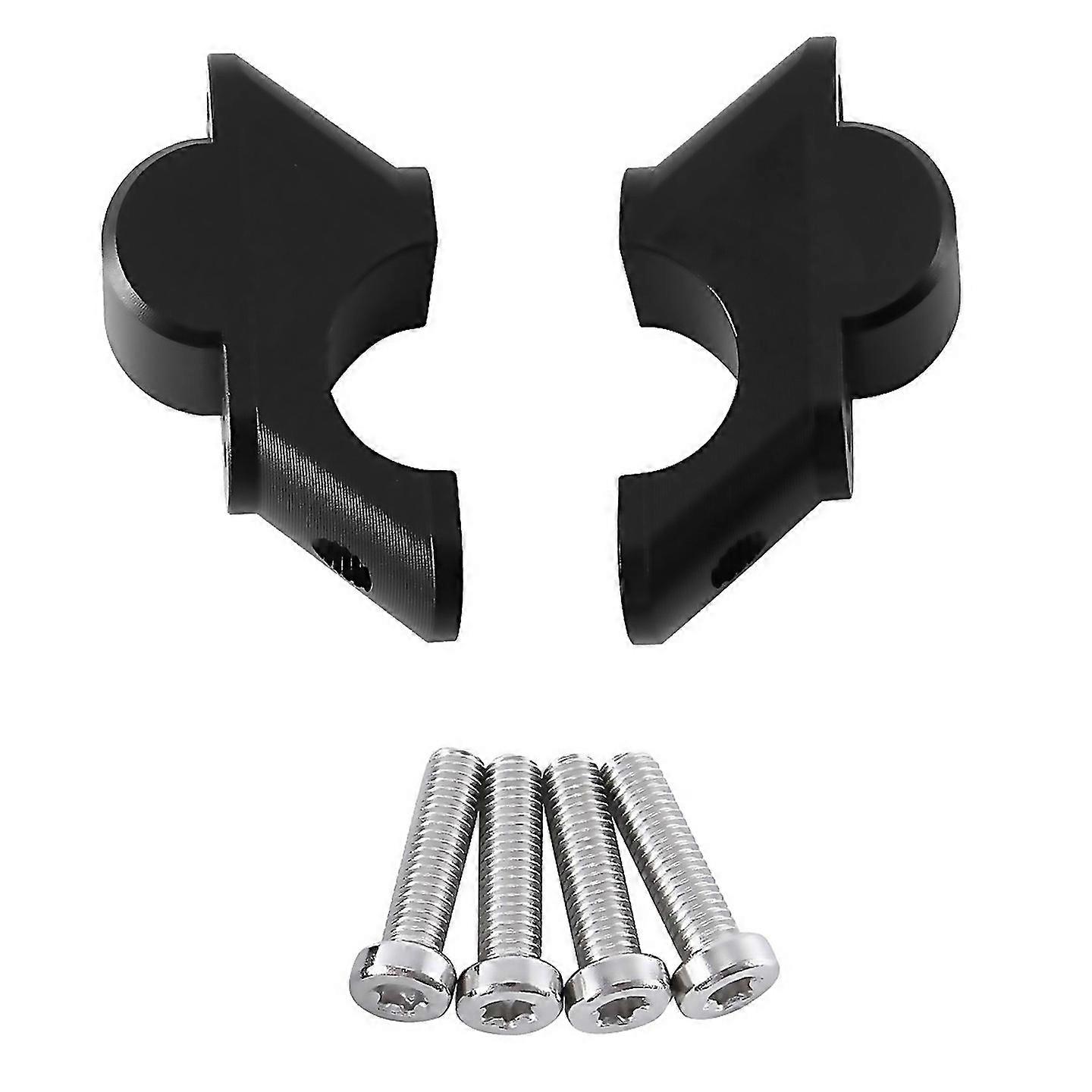 For Handlebar Riser Drag Handle Bar Clamp Extend Adapter For Black