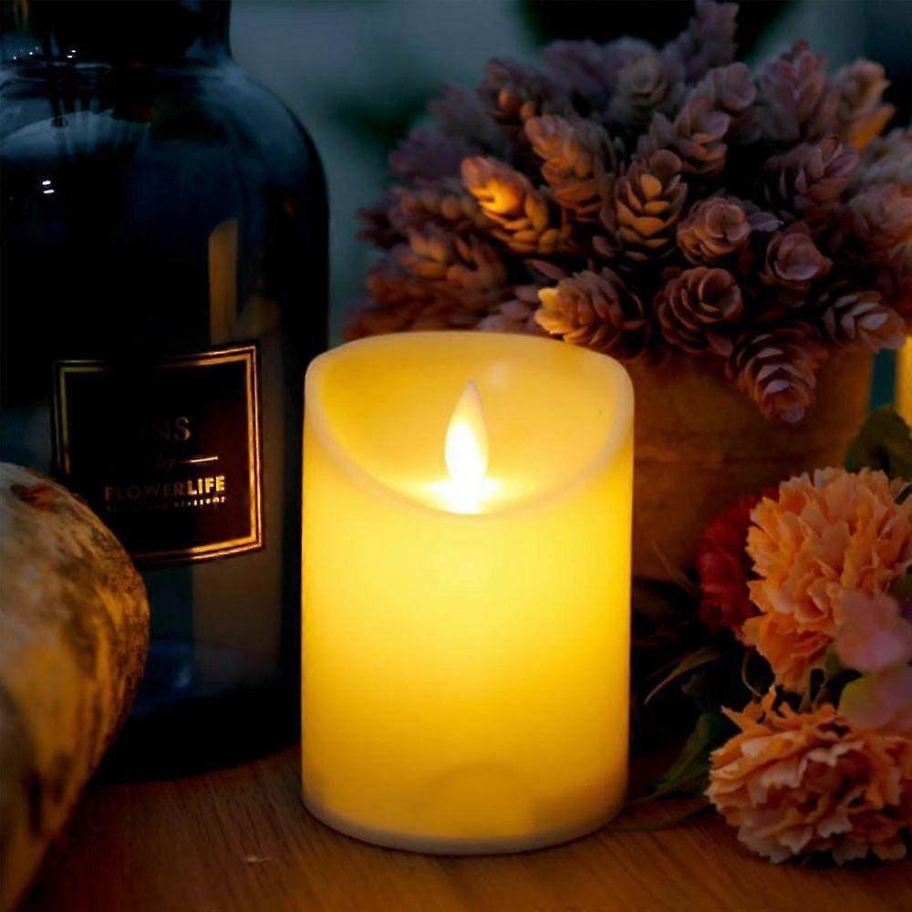 Battery Operated Led Electronic Frameless Simulation Swing Candle 7.5 X 10.5 Cm