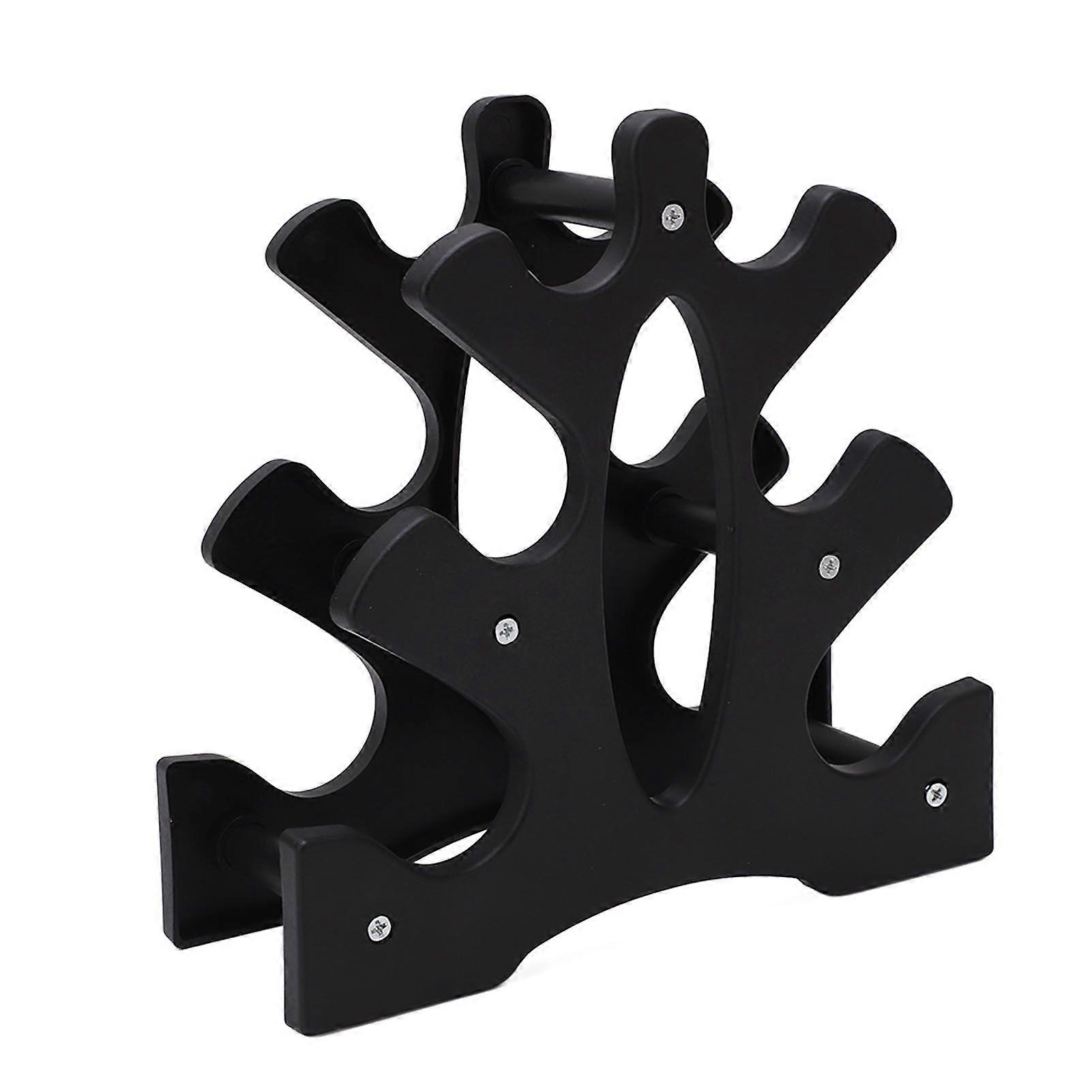 Dumbbell Rack Weight Stand Holder PP 3 Tier 20kg Bearing Easy Assembly for Home Gym