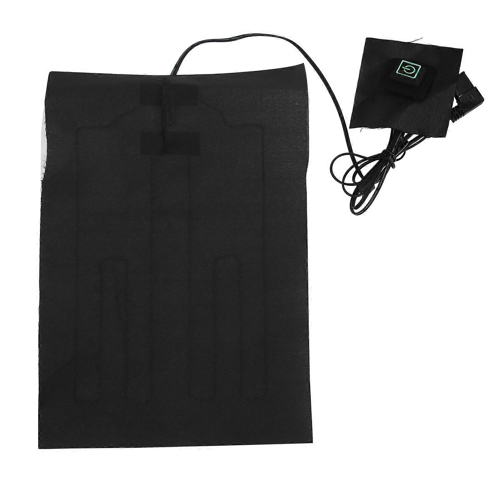 USB Electric Heating Pad with Adjustable Temperature for Clothes and Vests (with Switch)