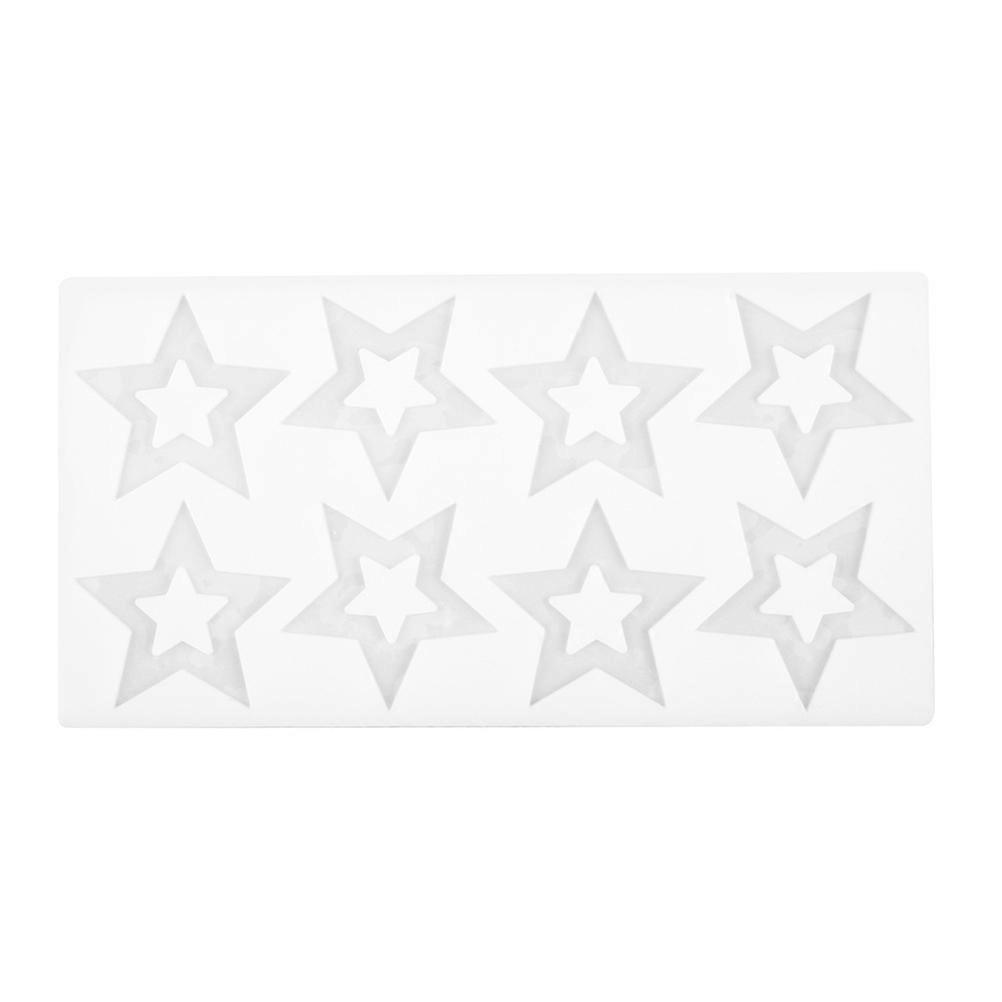 Five-Star Mold for Baking Using 3Pcs Star Shaped Silicone Candy Molds