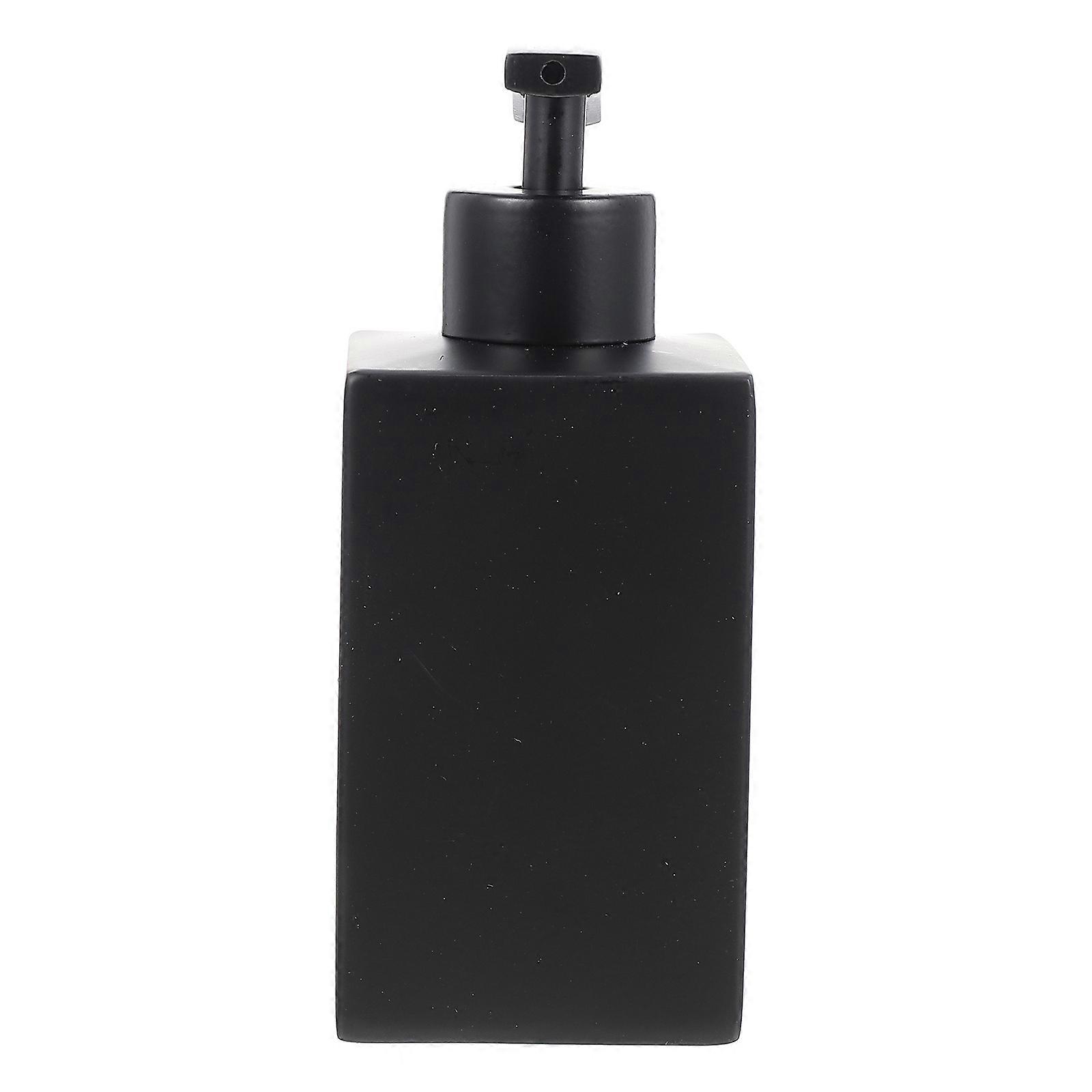 Black Shampoo Bottle for Storage 4Pcs Countertop Lotion Dispenser Set