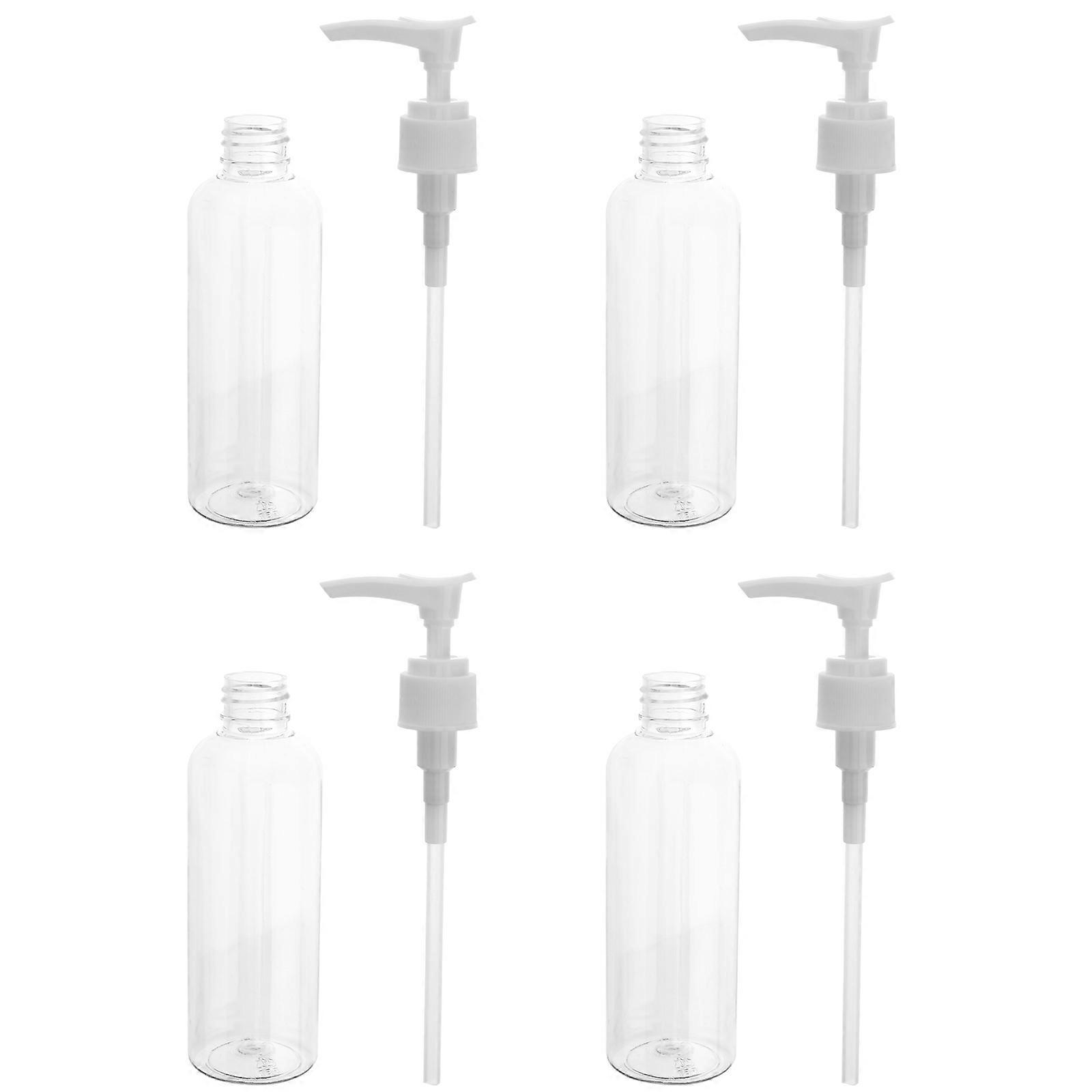 Shampoo Bottle Travel Containers with Pump for Storage 12Pcs White Set