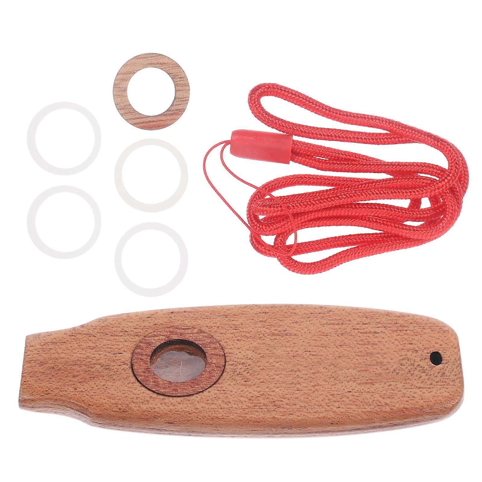 Wood Kazoo Instrument Performance for Kids Play Easy to Learn 2Pcs