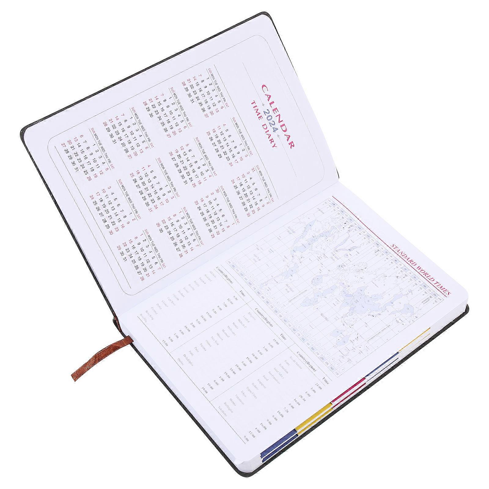 Daily Planner Appointment Book for Home 2Pcs Paper Notebook Sky Blue 2023