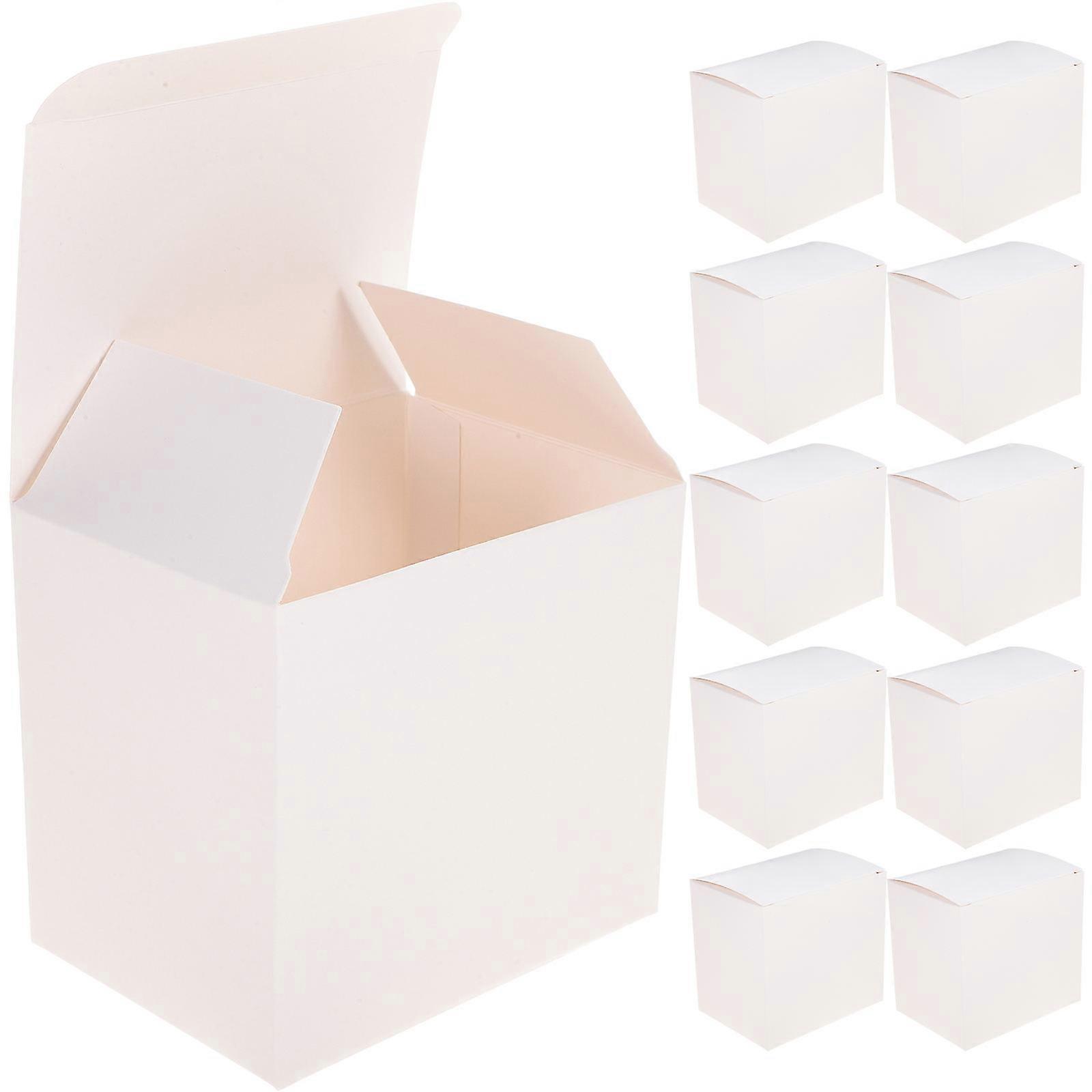 White Paper Gift Boxes Gift Paper Boxes for Candy 40Pcs Packaging
