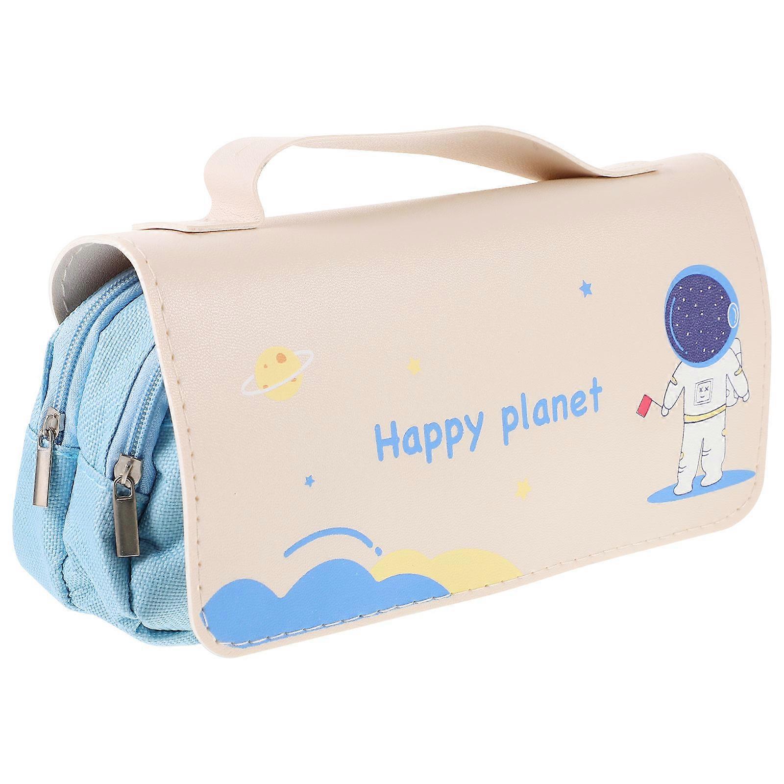 Adorable Pen Storage Bag Multi-Function Portable Pencil Pouch 2Pcs
