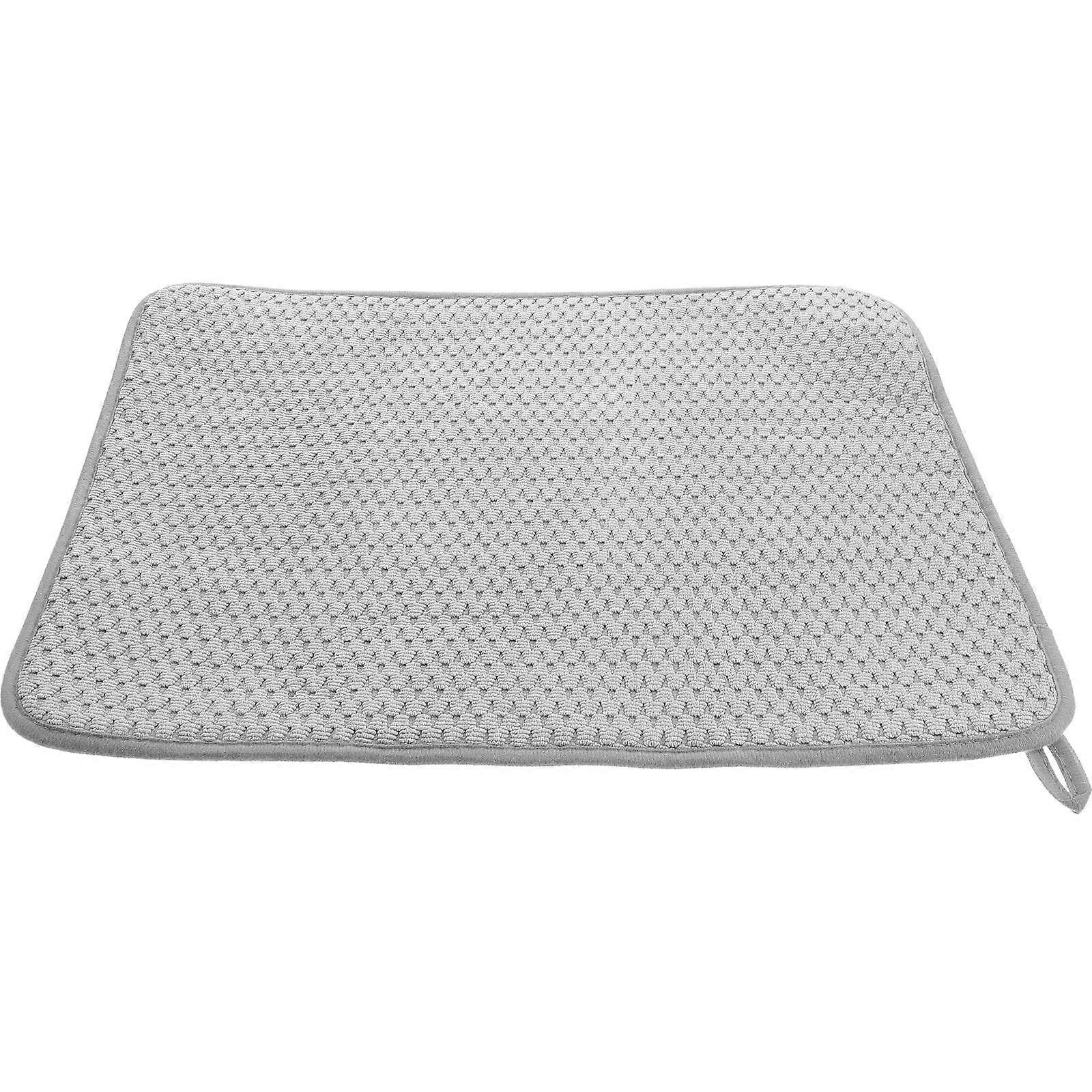 Dish Drying Mat Microfiber Kitchen Drying Mat for Water Absorbing 2Pcs
