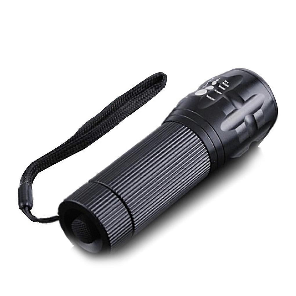 LED Rechargeable Flashlight Reflector Design Three Modes Camping Searchlight