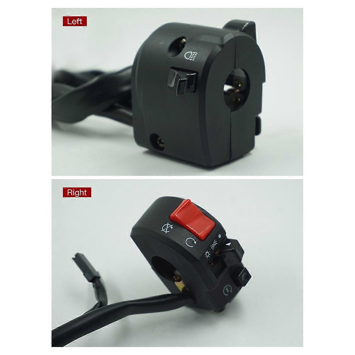 Universal Motorcycle Modified Handlebar Control Switch 7/8inch / 22mm Handlebar Switch Turn Signal F