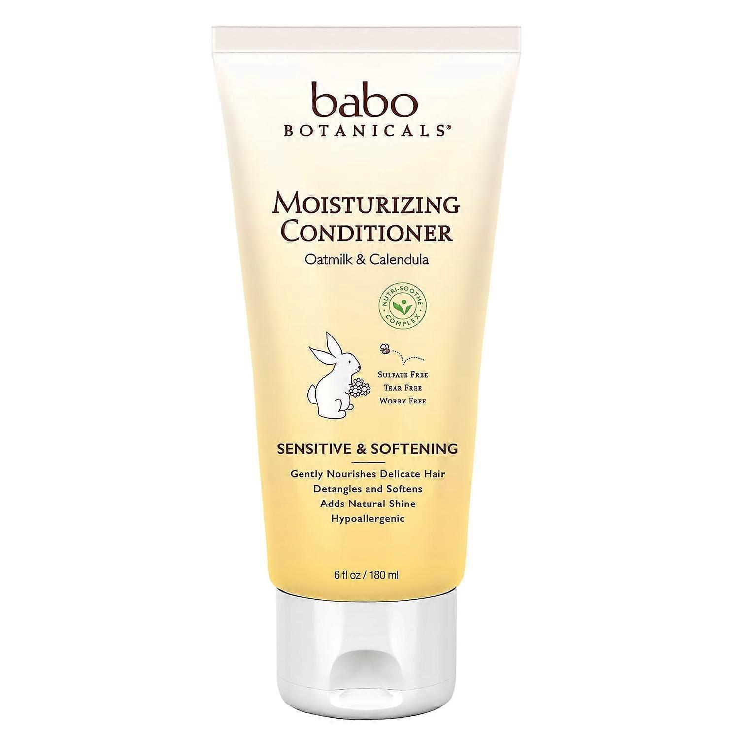 Babo Botanicals, Moisturizing Conditioner, Oatmilk & Calendula, 6 fl oz (180 ml)