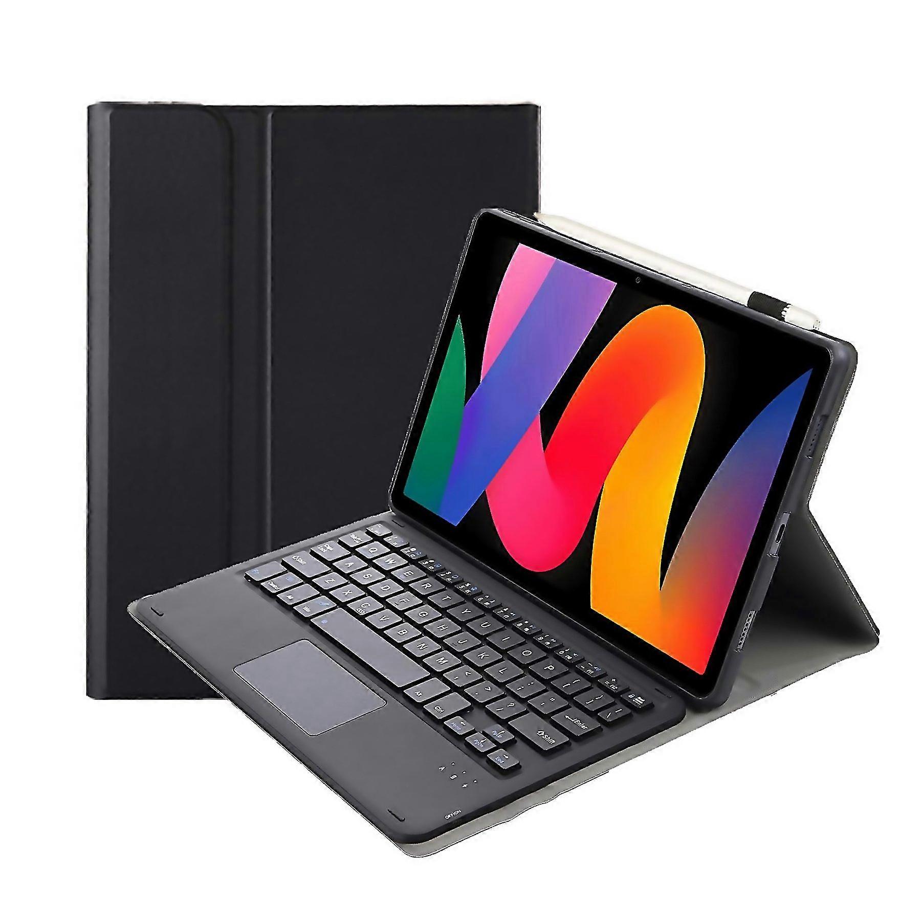 For A0n9a Lambskin Texture Ultrathin Detachable Bluetooth Keyboard Leather Case With Touchpad