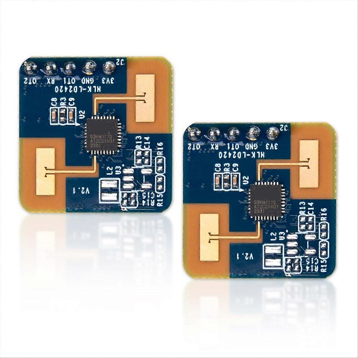 2Pcs Smart LD2420 24GHz MmWave Radar Sensor Module Human Presence & Motion Detection Module