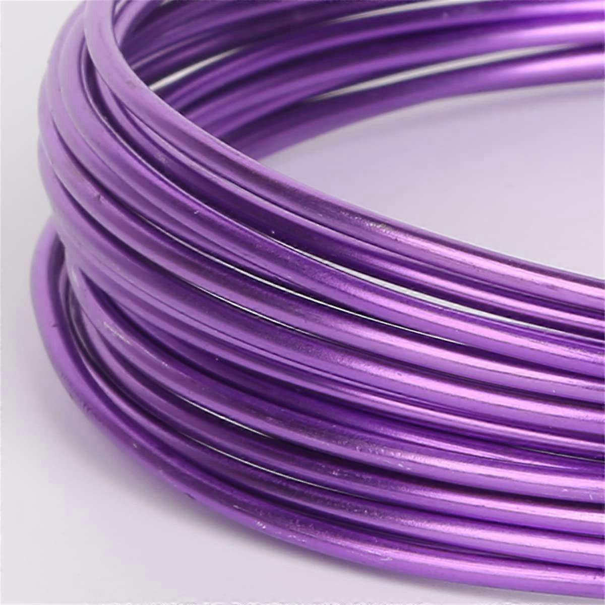 Aluminum Wire Bendable Sculpting Wire 2mm Diameter 20m Length Purple