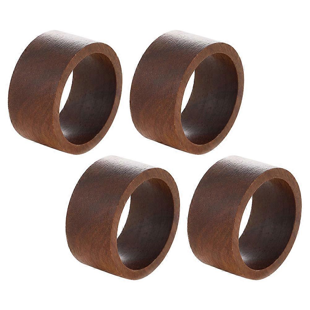 Napkin Rings Wooden Table Napkin Holders in Assorted Color 8Pcs