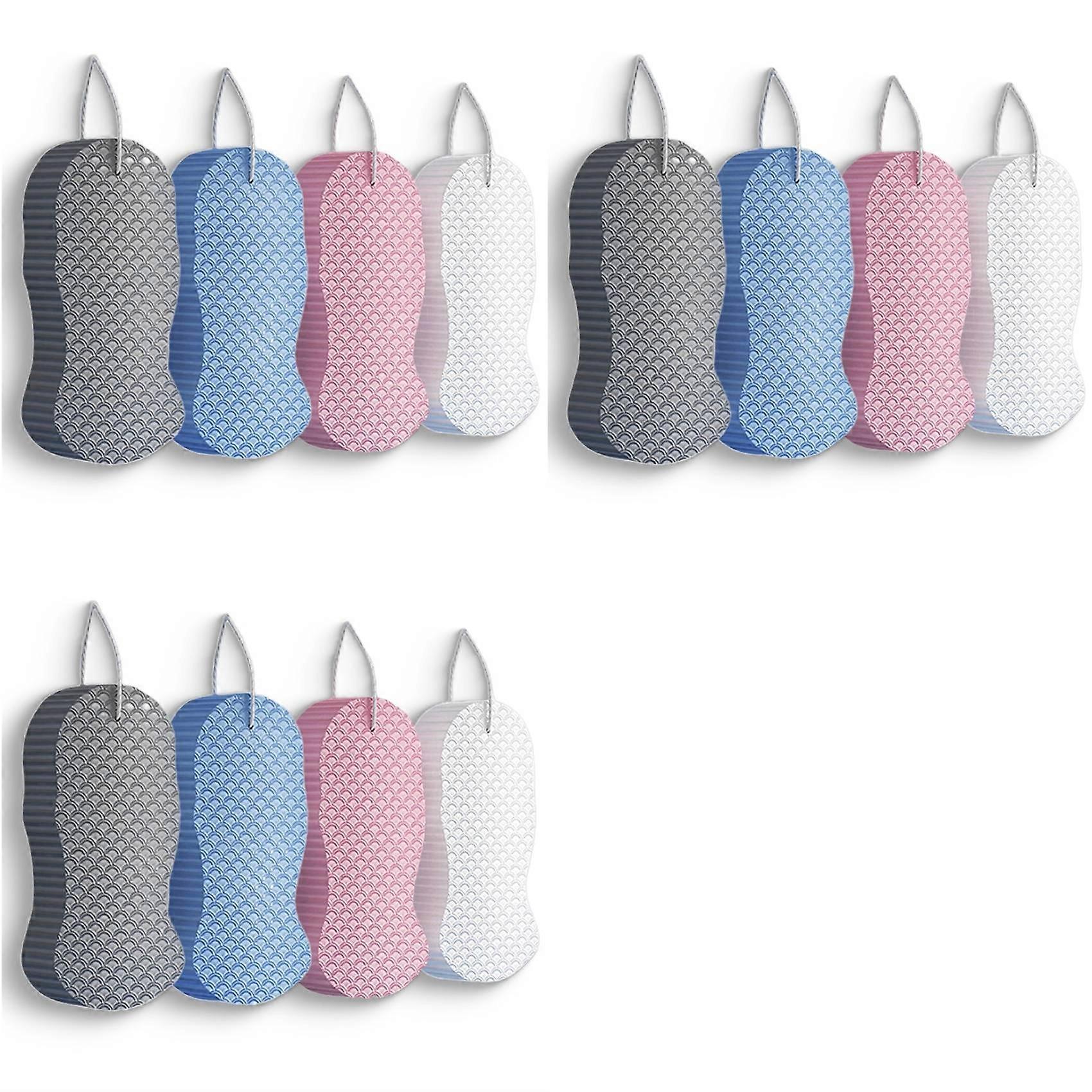 12X Magic Exfoliating Bath Sponge, Extra Soft Exfoliating Bath Sponge, Removes Dead Skin, Reusable