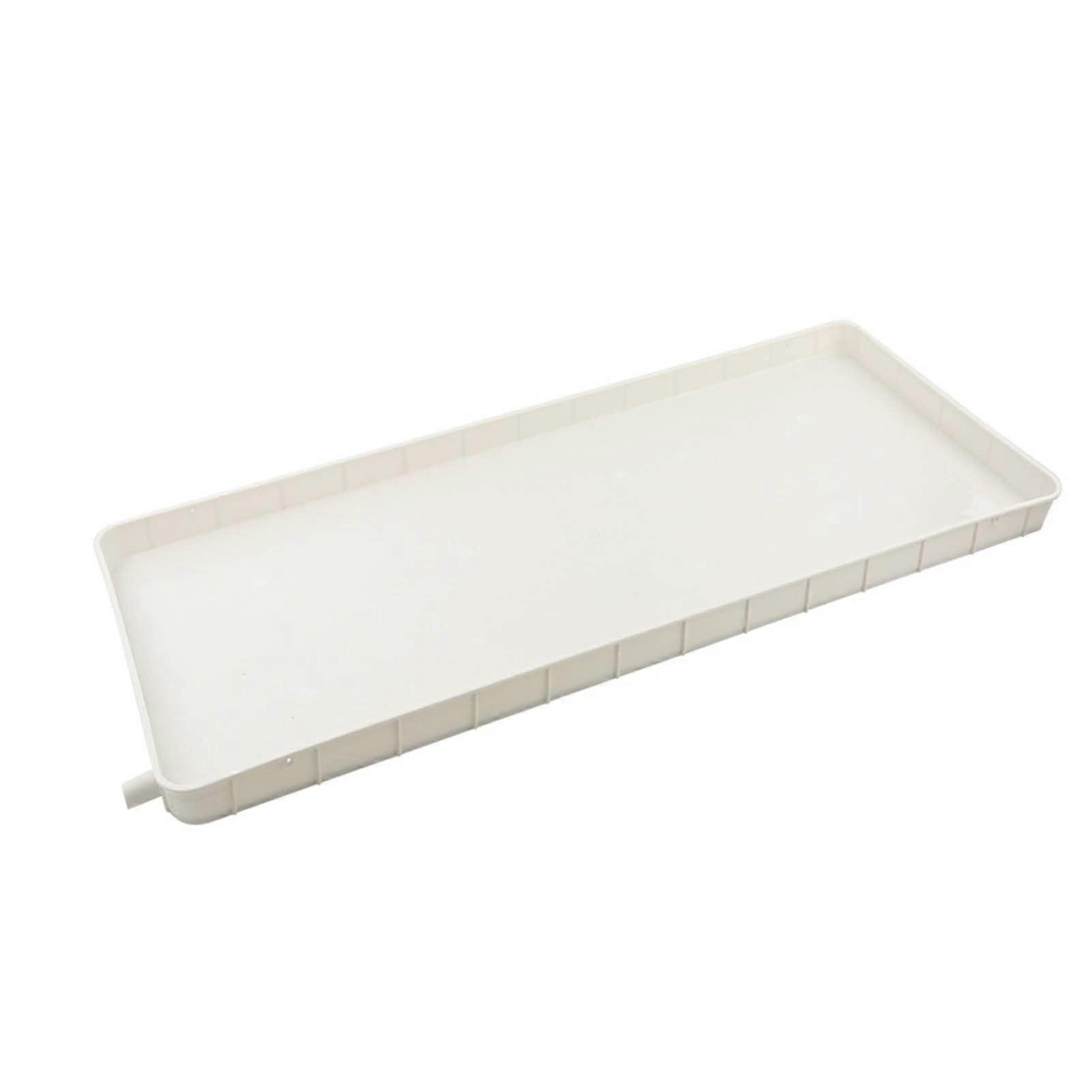 Air Conditioner Drain Pan Universal Outdoor AC Unit Condensate Drip Tray With Drain Pipe L81.5 X W33 X H2.5 CM