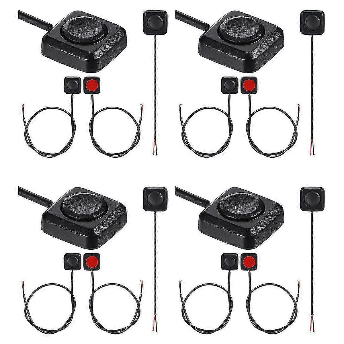 16 Pcs Momentary Switch Momentary Push Button ON Off Switch 12V 24V Surface Mount Mini Button Switc