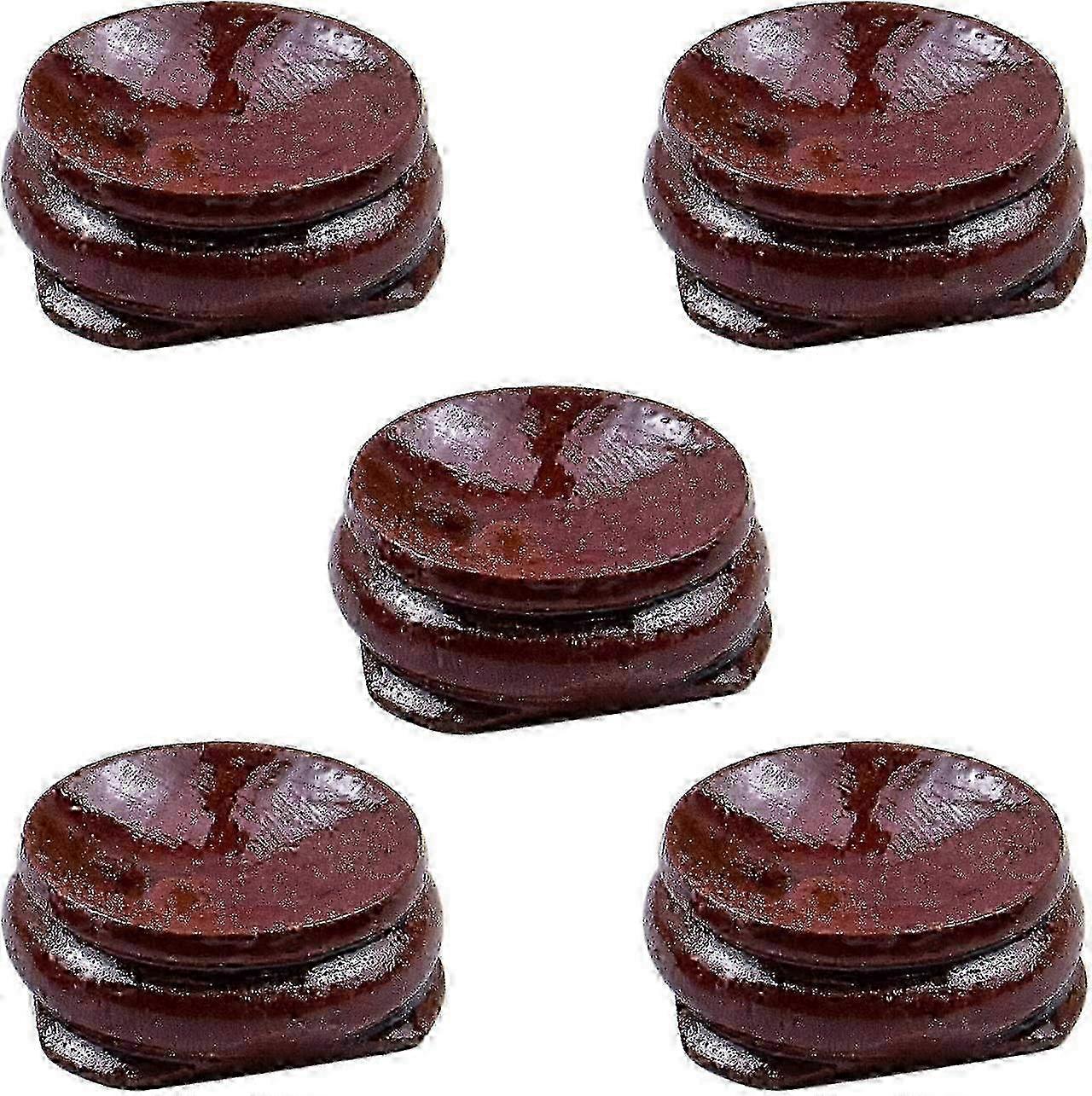 5パック木製エッグスタンドホルダーは、クリスタルボールの装飾のためのスタンドボールエッグベースを表示します