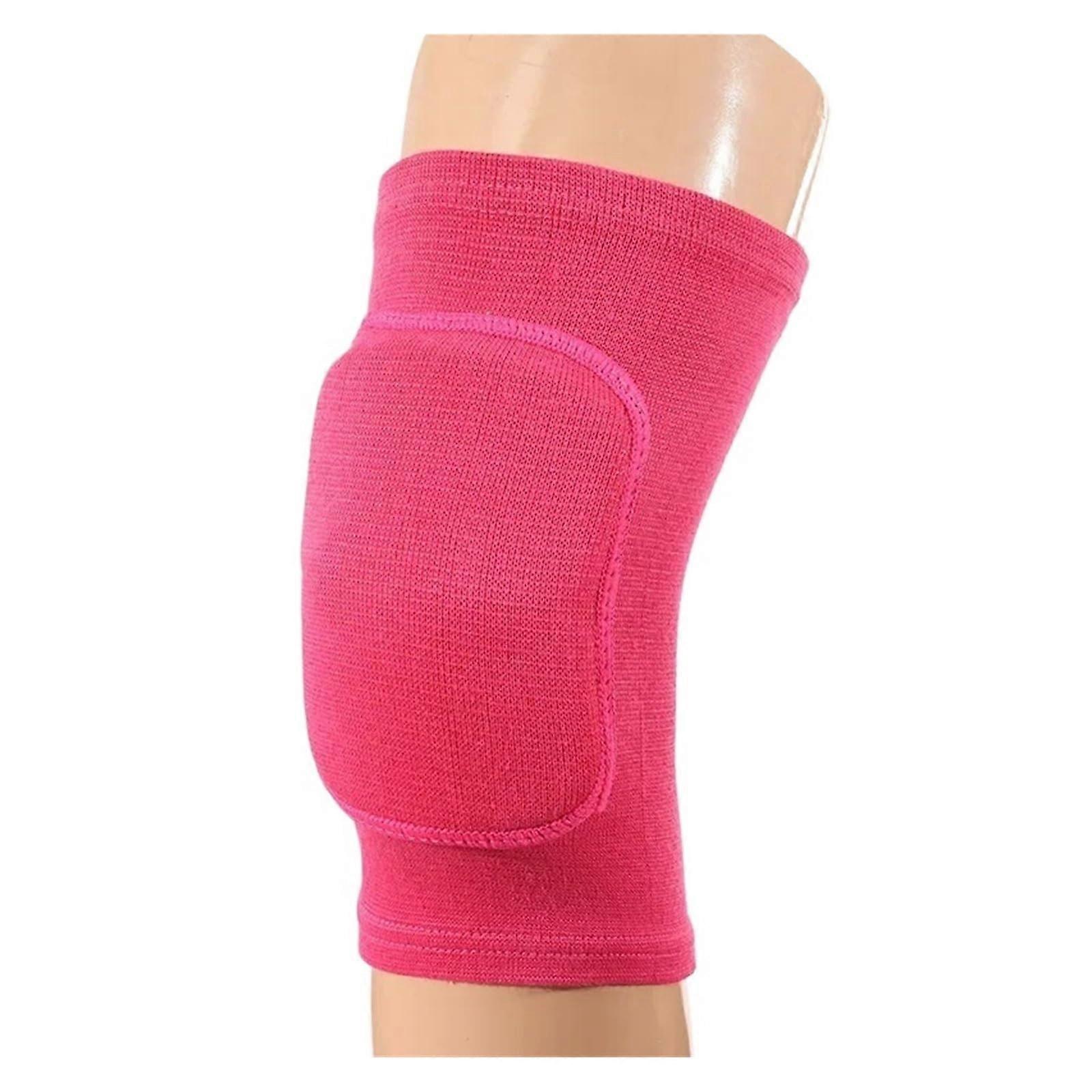Knee Support Compression Knee Pads Knee Protector Thickened Sponge Brace For Dancing Workout Skating Size S Red 2 Pcs