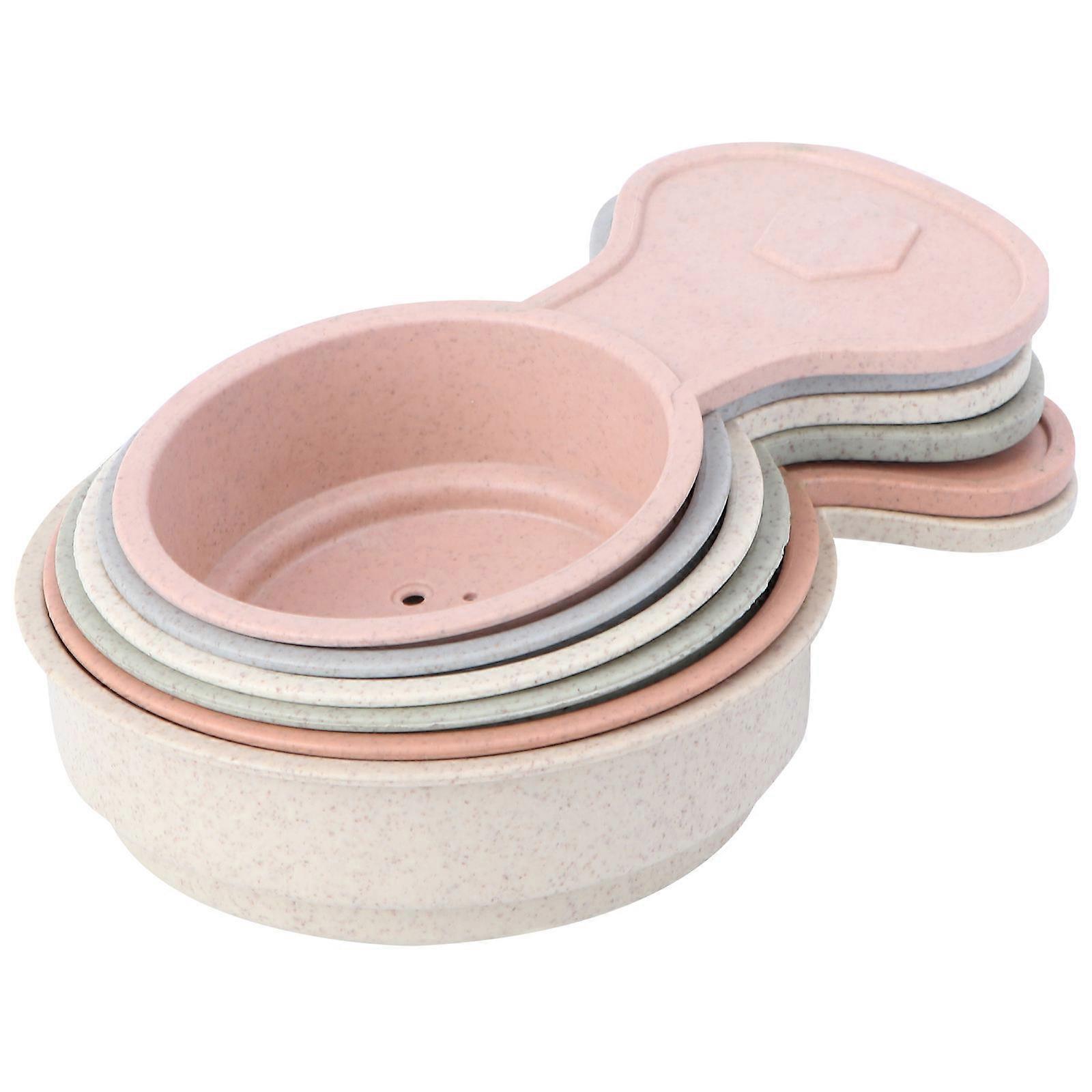 Children Beach Plaything Stackable Cups Toy for Fun 6Pcs Set