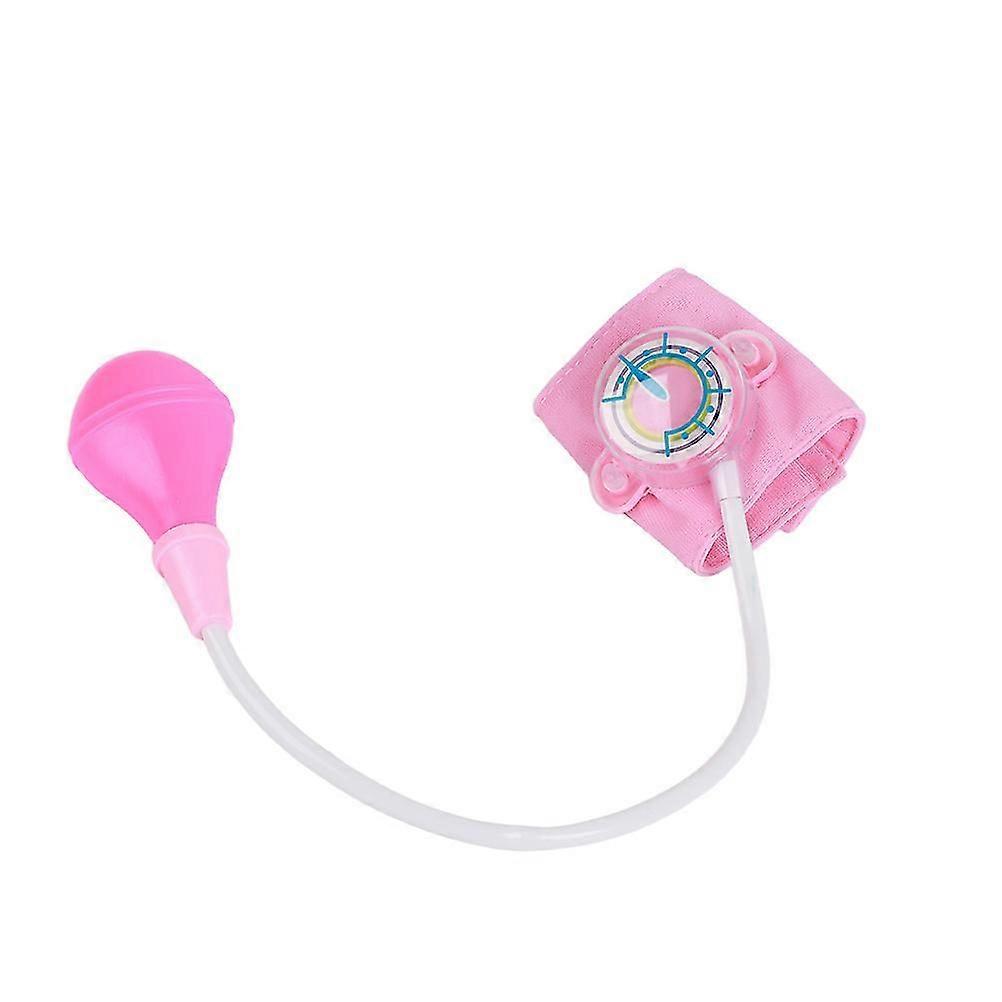 طقم طبيب تظاهر الأطفال مع سماعة طبية وجهاز مراقبة ضغط الدم للتعلم