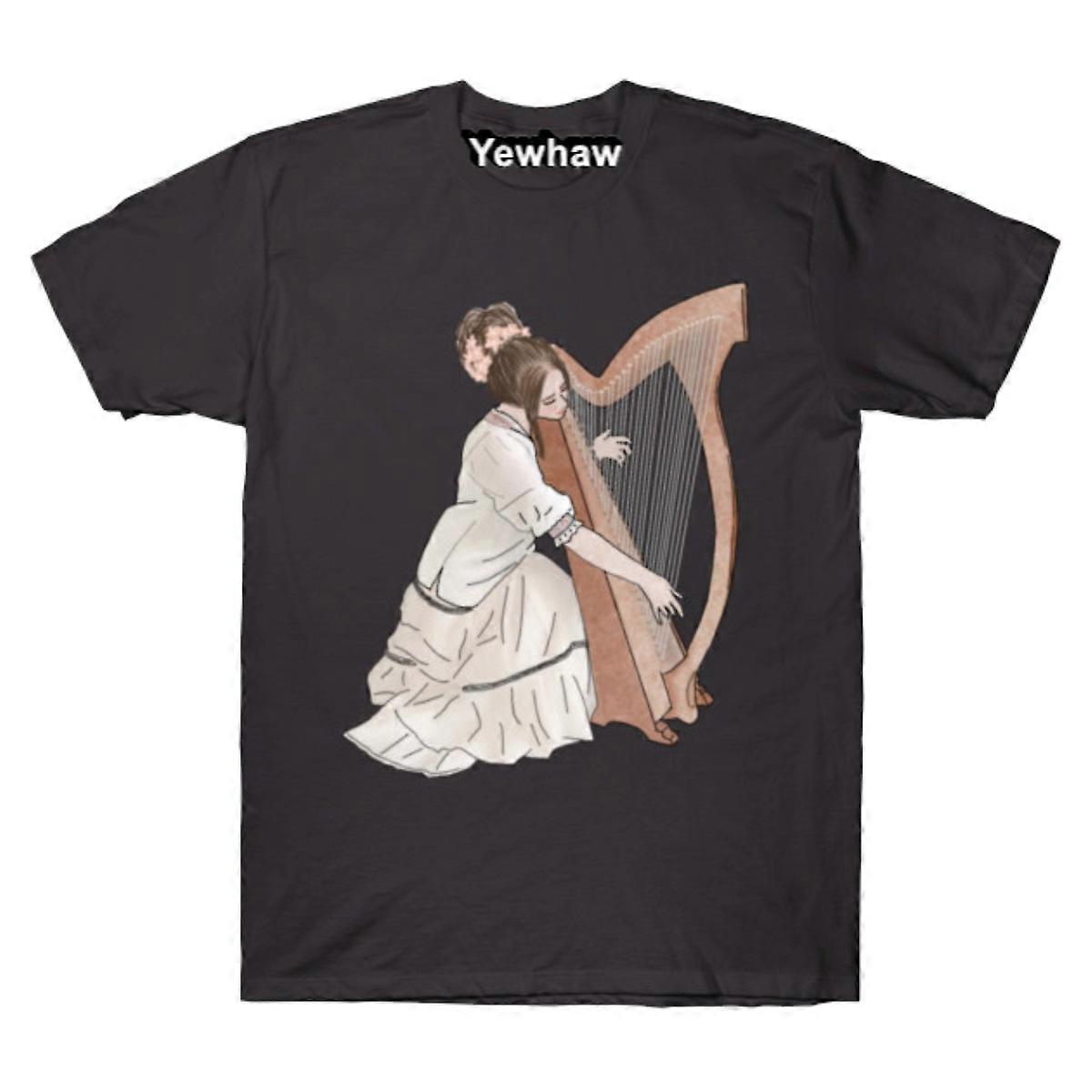 Dívčí hudební tričko s harfou