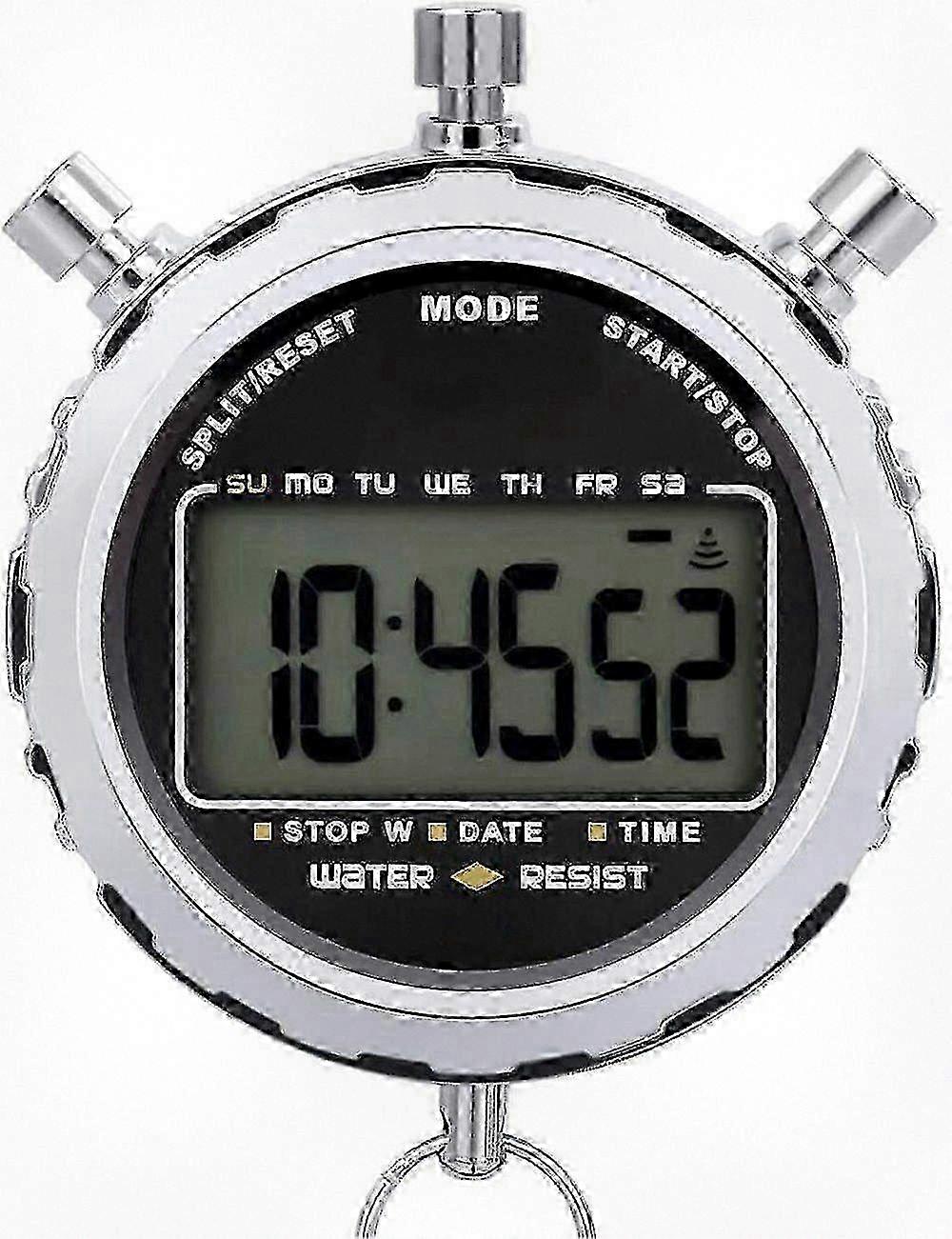 Waterproof Electronic Timer with Large LCD Screen, Daily Alarm & 1/100 Second Precision Timing
