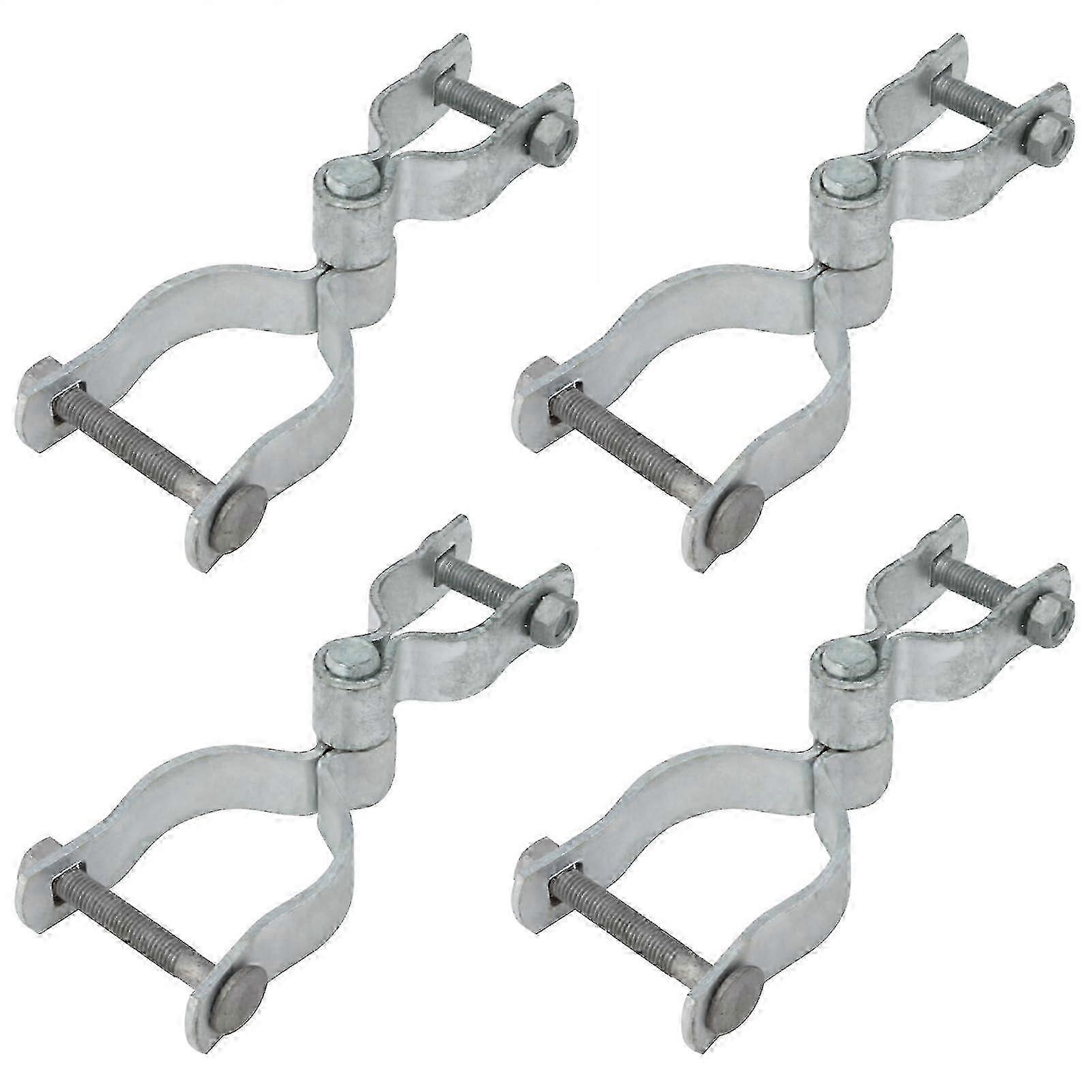 4 Sets Chain Link Fence Gate Post Hinge for Cattle Corral Rail Hinge Max Load 220lb 2-3/8' x 1-3/8'