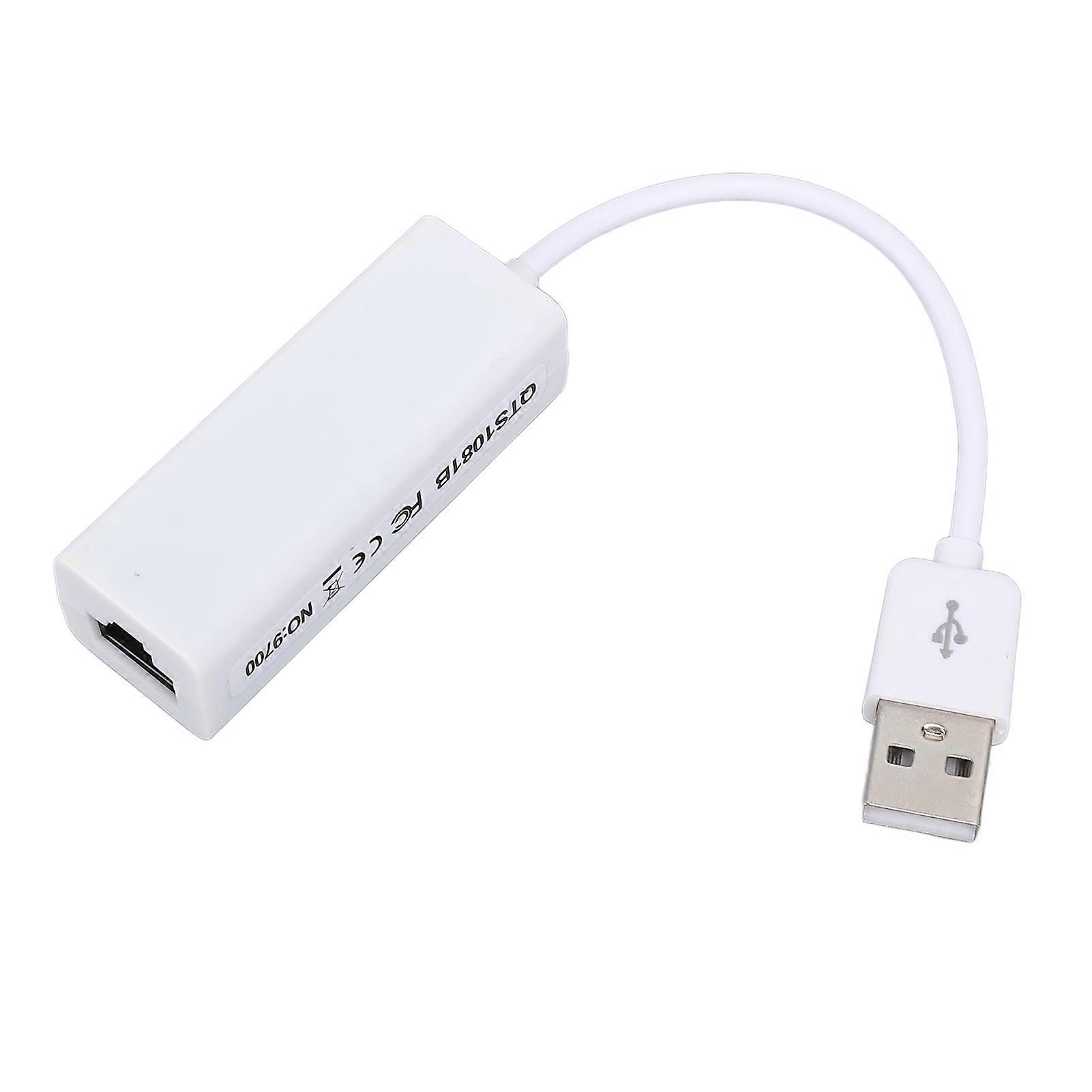 USB to RJ45 Network Adapter 100Mbps Stable High Speed Connection for Wins 98SE Me 2000 XP Vista 7 8 10 