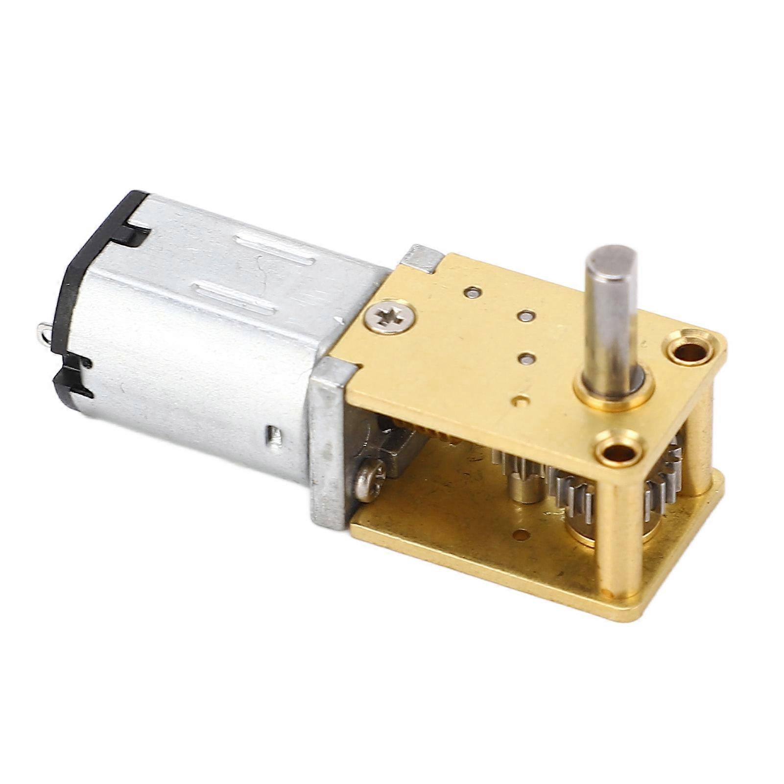 Turbo Worm Geared Motor Micro Brushed DC12V Mini Reduction 1 Shaft with Fixed Seat 60RPM 1: 236 