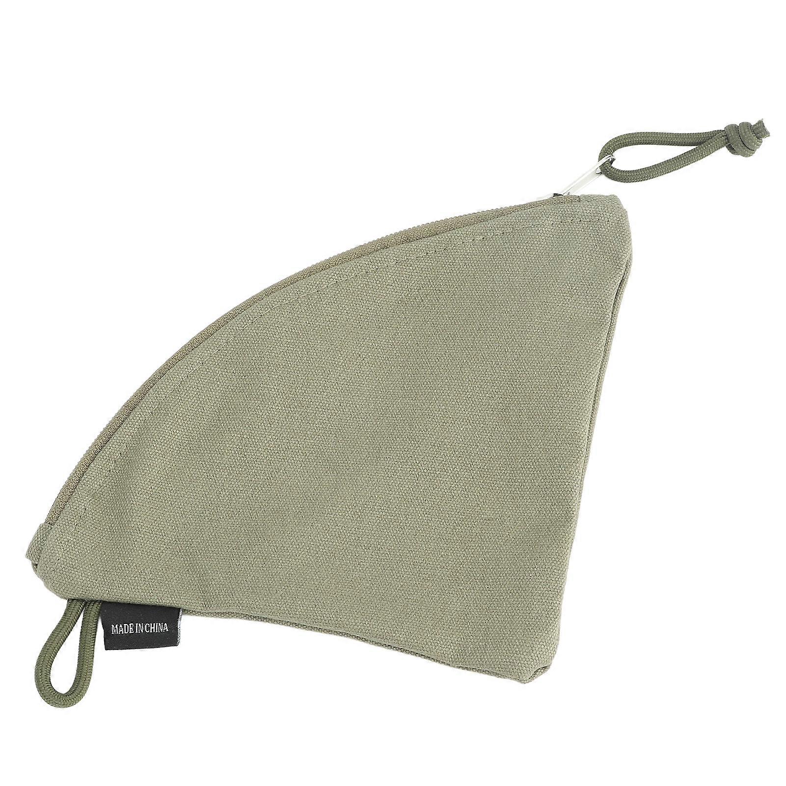 Coffee Filter Holder Canvas Waterproof Reusable Coffee Conical Filter Paper Storage Bag for Travel Picnic 