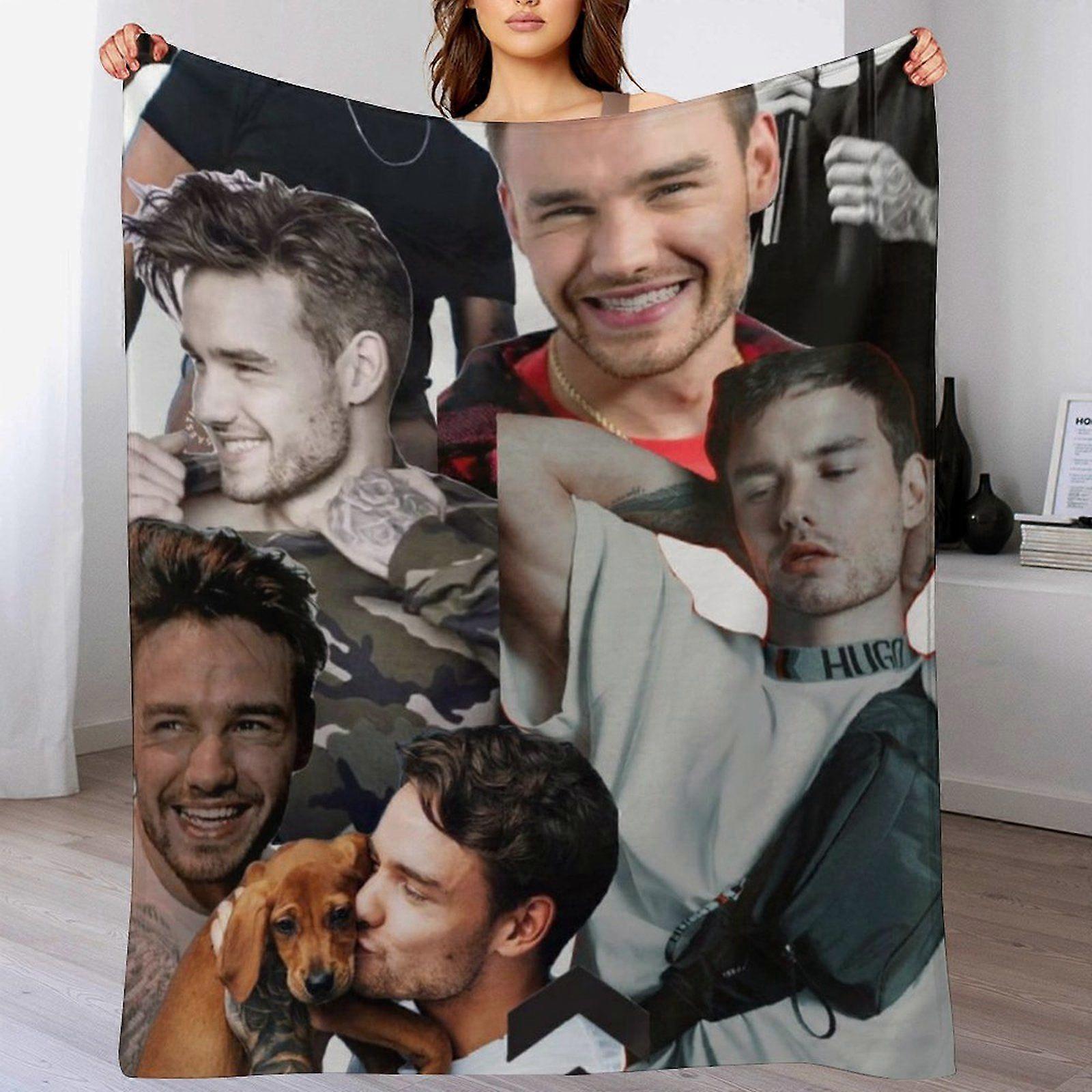 Liam payne Soft Anti-Wrinkle Blanket for Lounge Travel Sofa Velvet Winter Plush Quick Drying