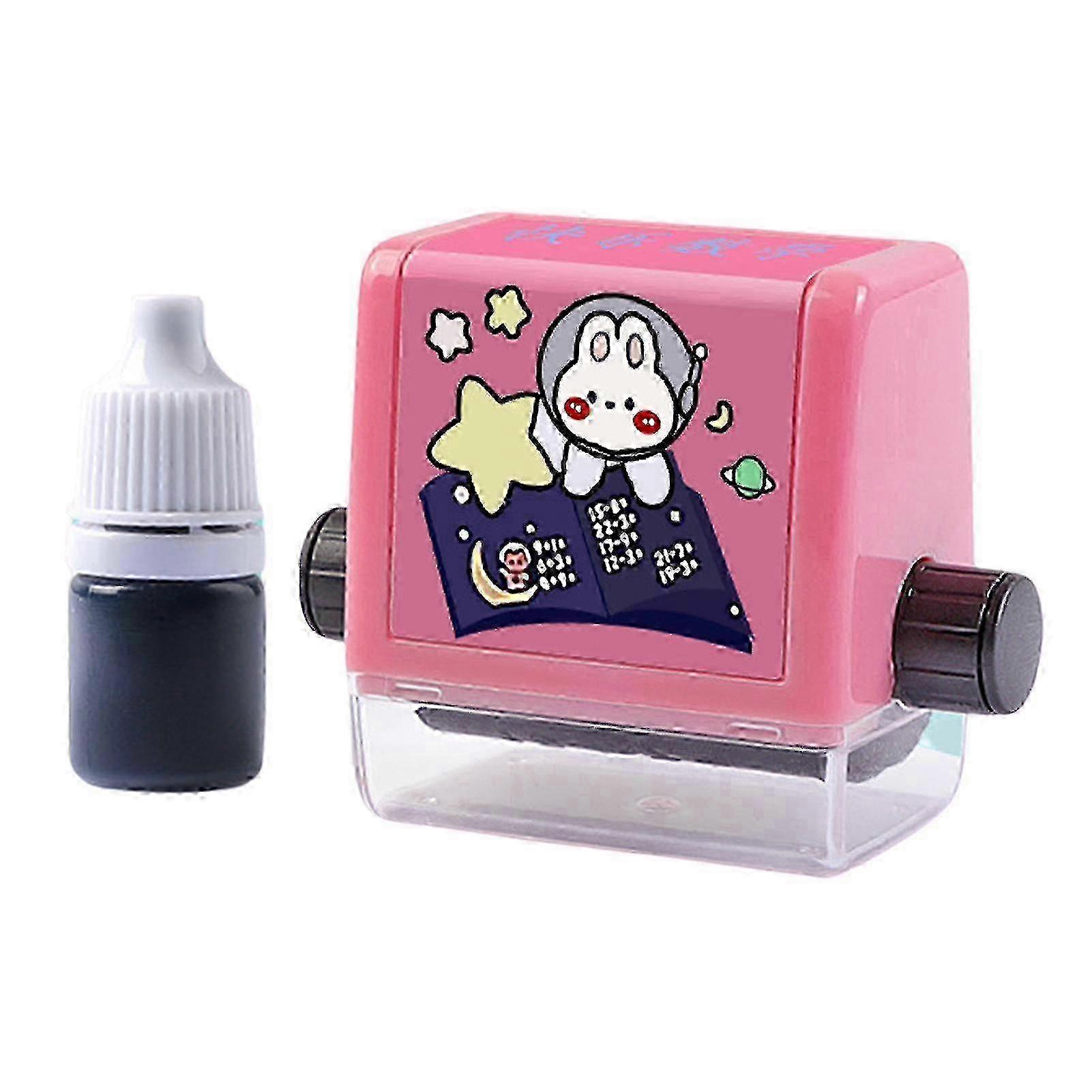 Scroll Stamp Clear Scale Mathematics Exercise Mini Children Addition Subtraction Multiplication Division Roller Stamp For School