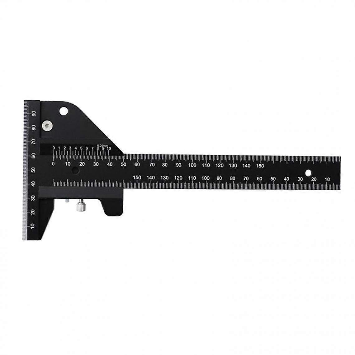 210mm Multifunctional Woodworking T-Type Ruler Carpenter Measurement Tracing Marking 45/90/135 Degree Angle Gauge Tool Slider