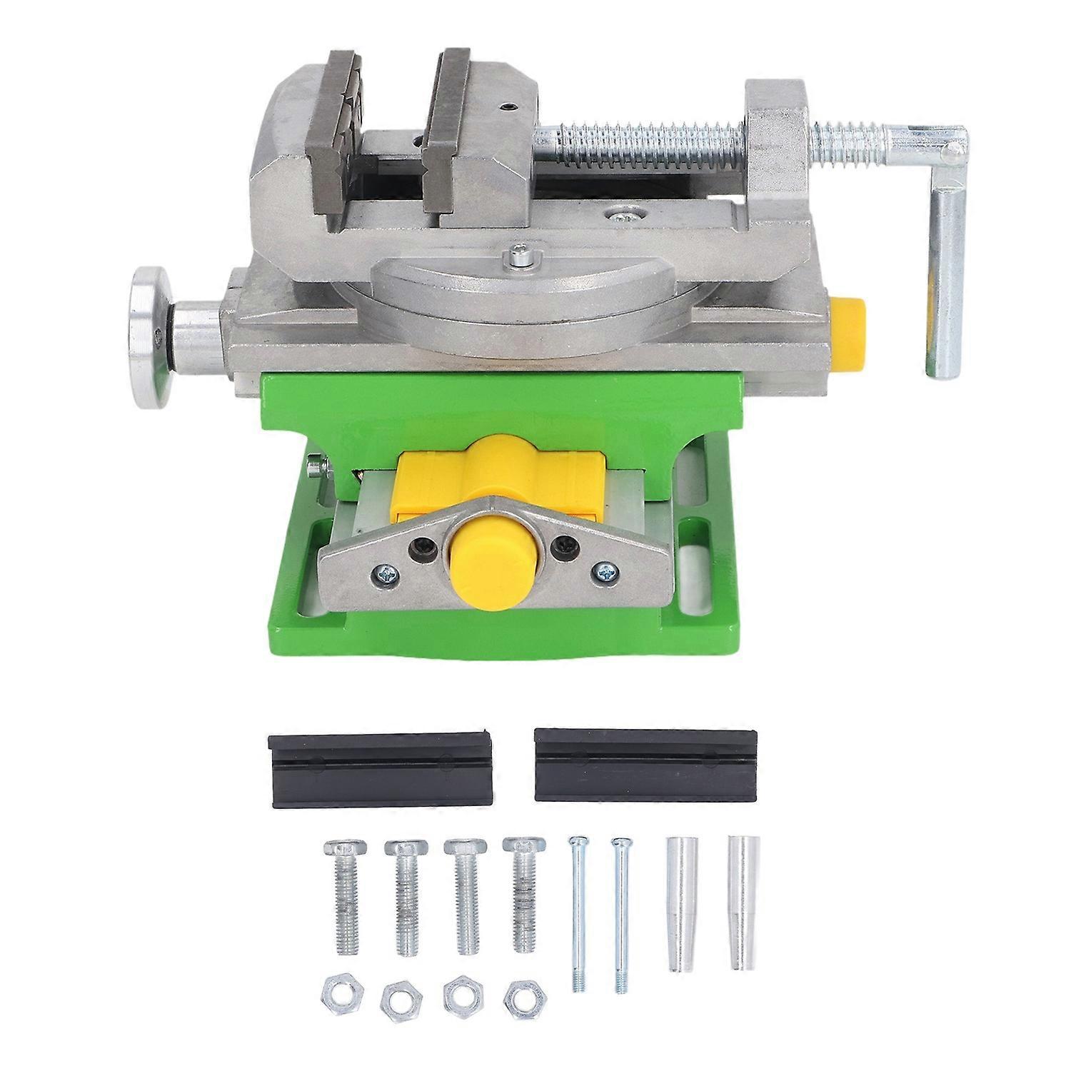 Cross Slide Drill Press Vise 0 to 77mm Clamping Range Multifunctional Mini XY Compound Vise for Mill