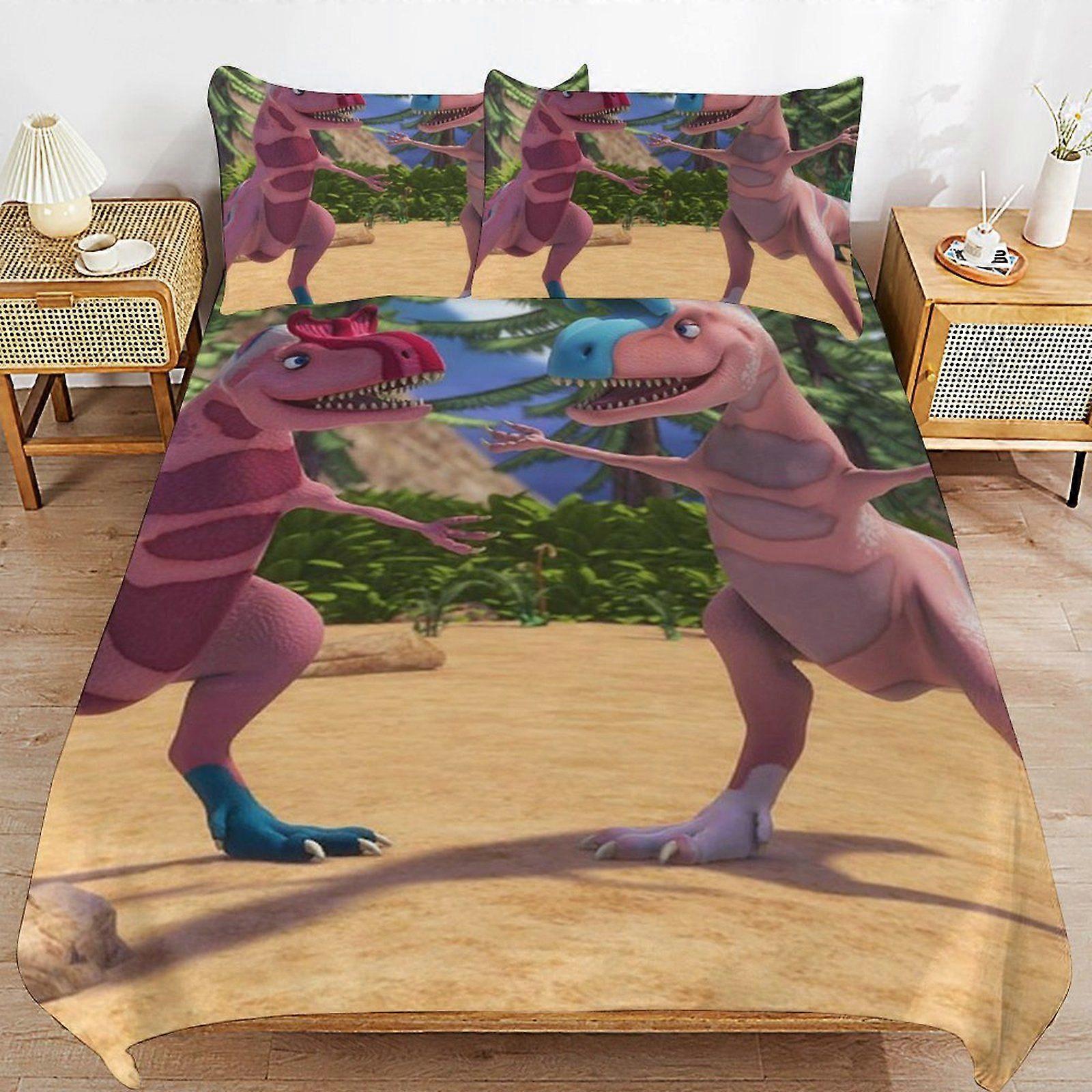 d286 Dinosaur Train Convenient Use Cozy Feel Secure Zip Smooth Threading Duvet Cover Sets Ideal for Home b286