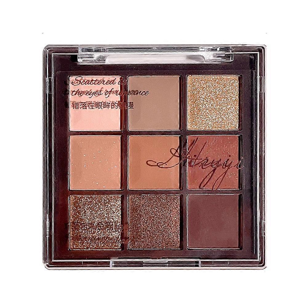 Chocolade Negen Kleuren Oogschaduwpalet Smoky Matte Shimmer Langdurig 3 Make-uplooks Dagelijks Professioneel