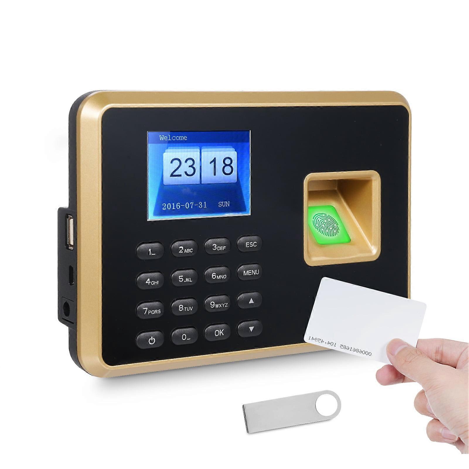 Attendance Machine with 5 USB Ports, Compatible with Time Clock Systems, Supports 1000 Employees