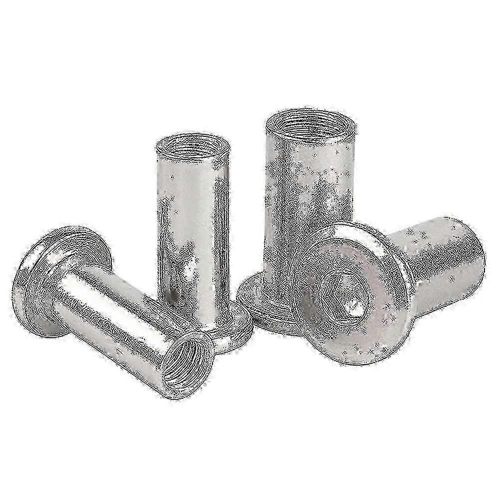 LM Stainless Steel Lock Nuts - M8 Hex Internal Thread, Flat Head Cylindrical Nuts, Rivet Nuts For Wood OOL 2025