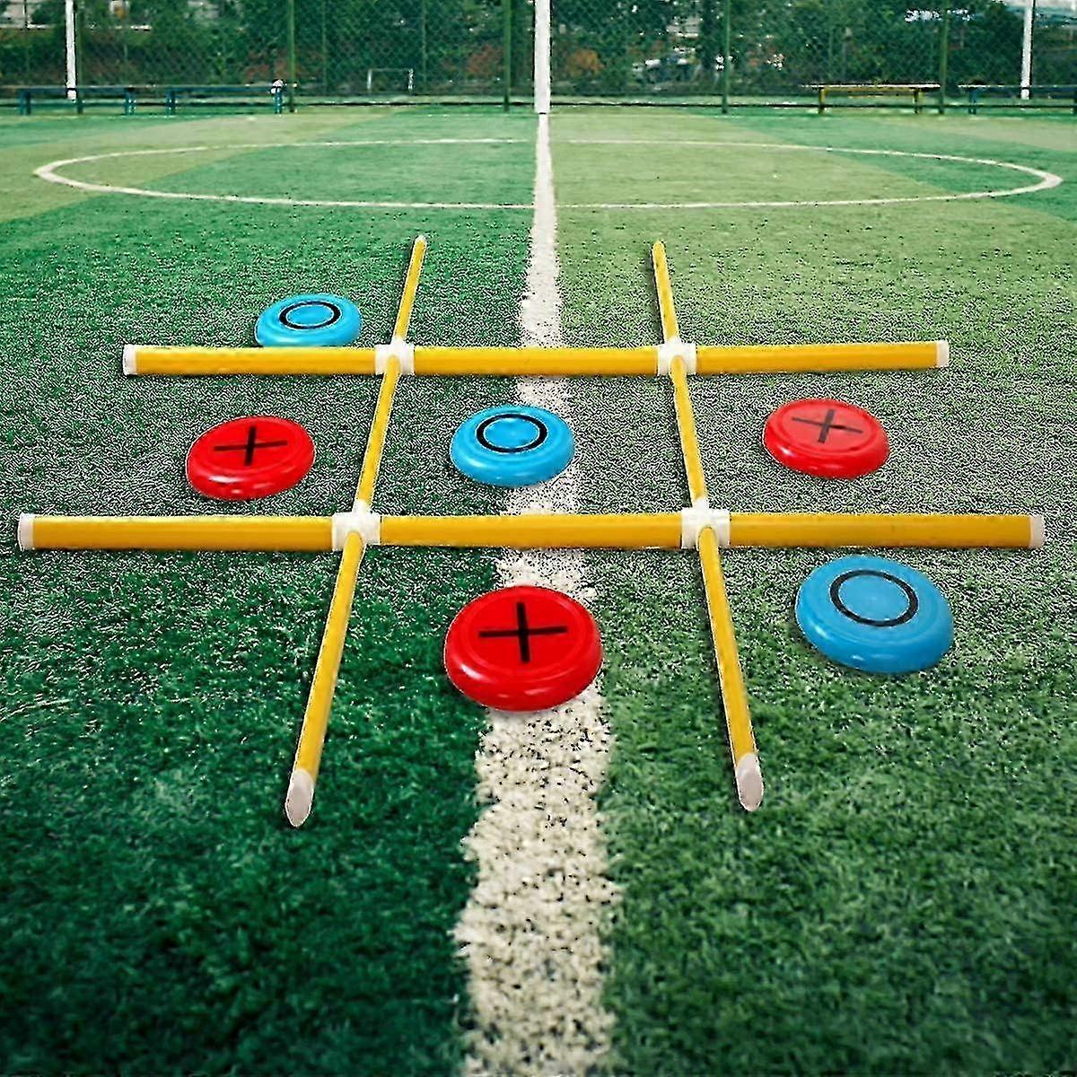 Giant Tic Tac Toe Game, Premium PVC Frame Yard Toss Game, Large Open Interior Tac Toe Game for Adults and (4FT X 4FT) 2025