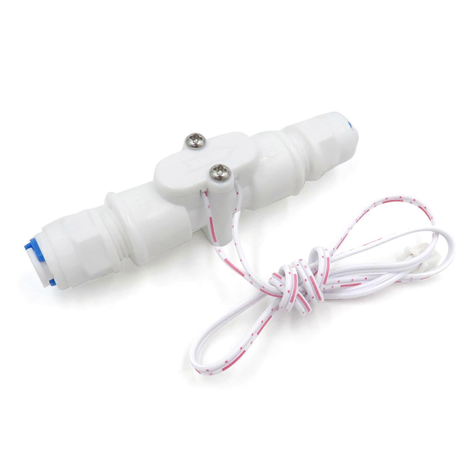 1/4inch Water Flow Sensors Food Grade Switches Hall Effect Flowmeter Fluid Meter Counter Connection Hosepipe 0.3-6L/min Multicolor