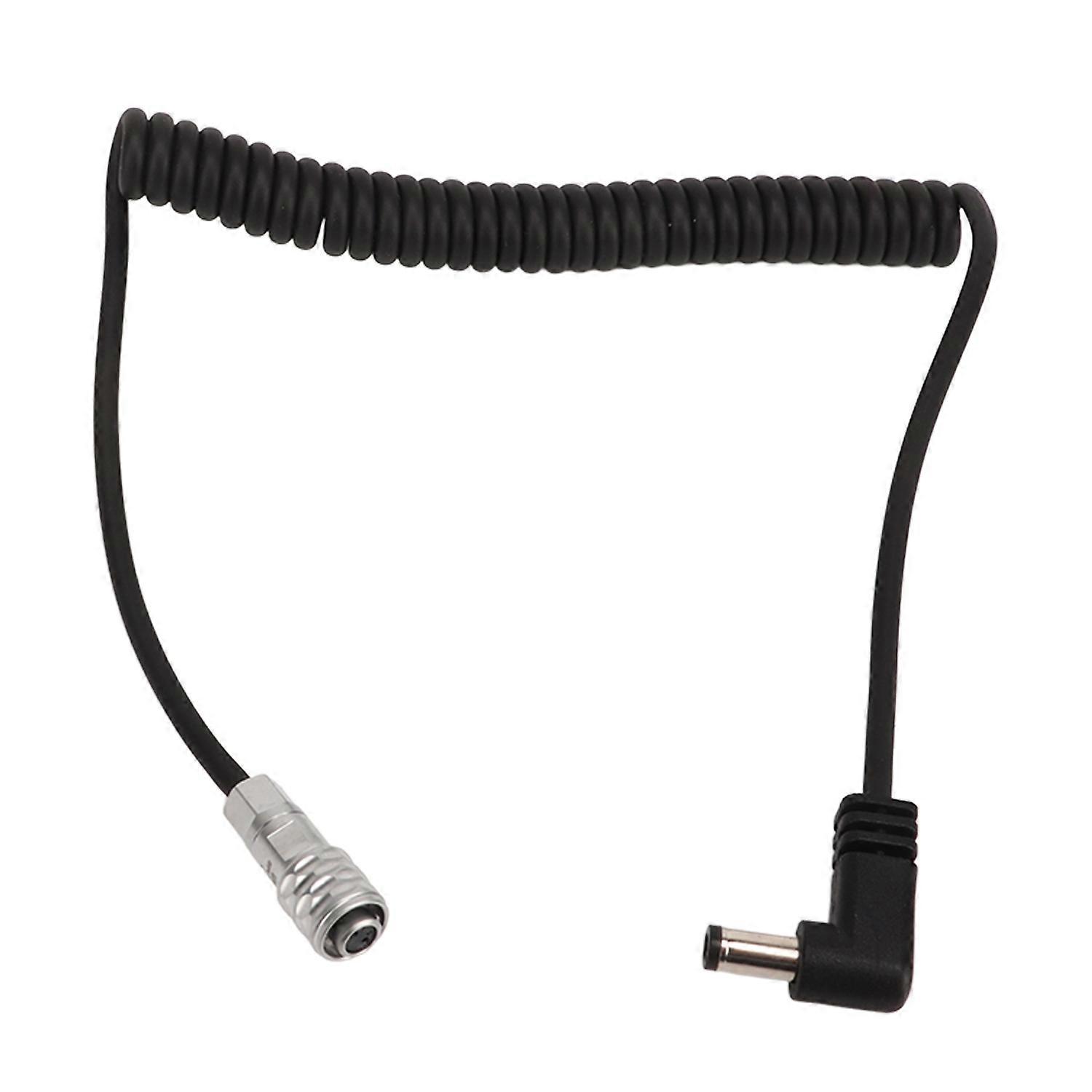 2Pin Spring Power Cable Plastic DC Camera Spring Power Supply Cord Replacement Accessory for BMPCC 4