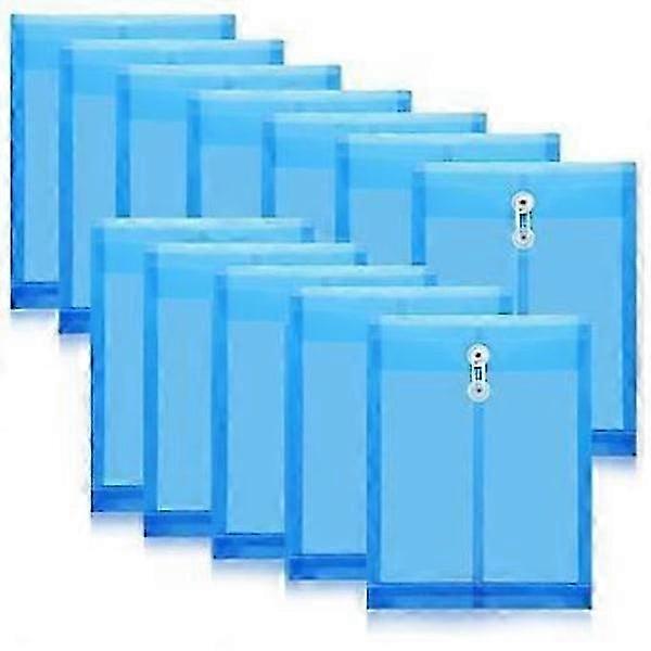 12-pack Envelopes with Button & String Closure, Expandable File Organizers Document Folders, for School Office & Home